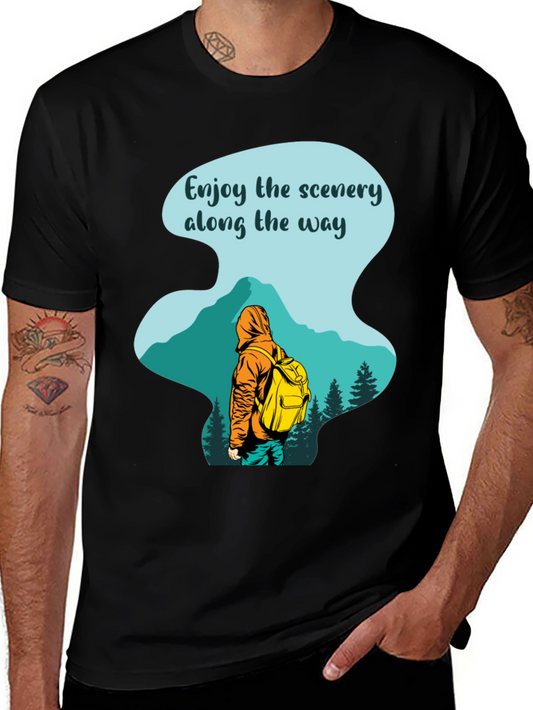 Enjoy The Scenery T-Shirt: Hiking Adventure Tee