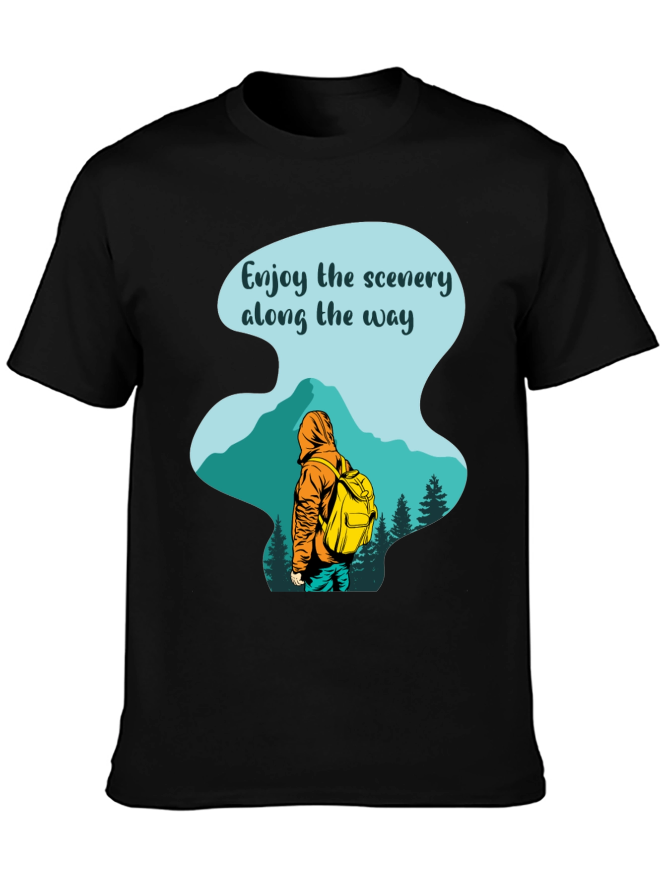 Enjoy The Scenery T-Shirt: Hiking Adventure Tee
