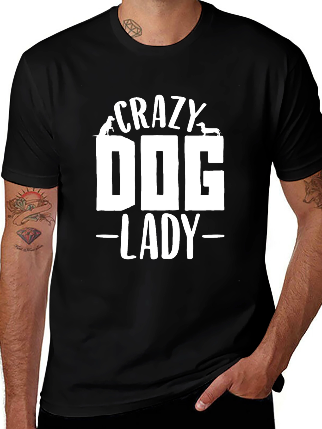 Crazy Dog Lady T-Shirt - Unisex Graphic Tee