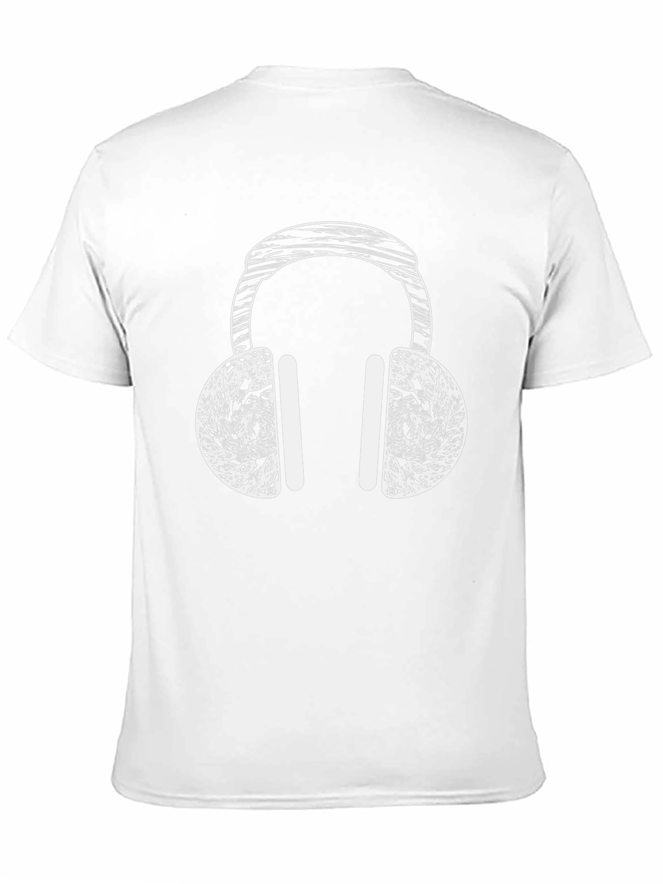 Headphone Graphic T-Shirt - Black