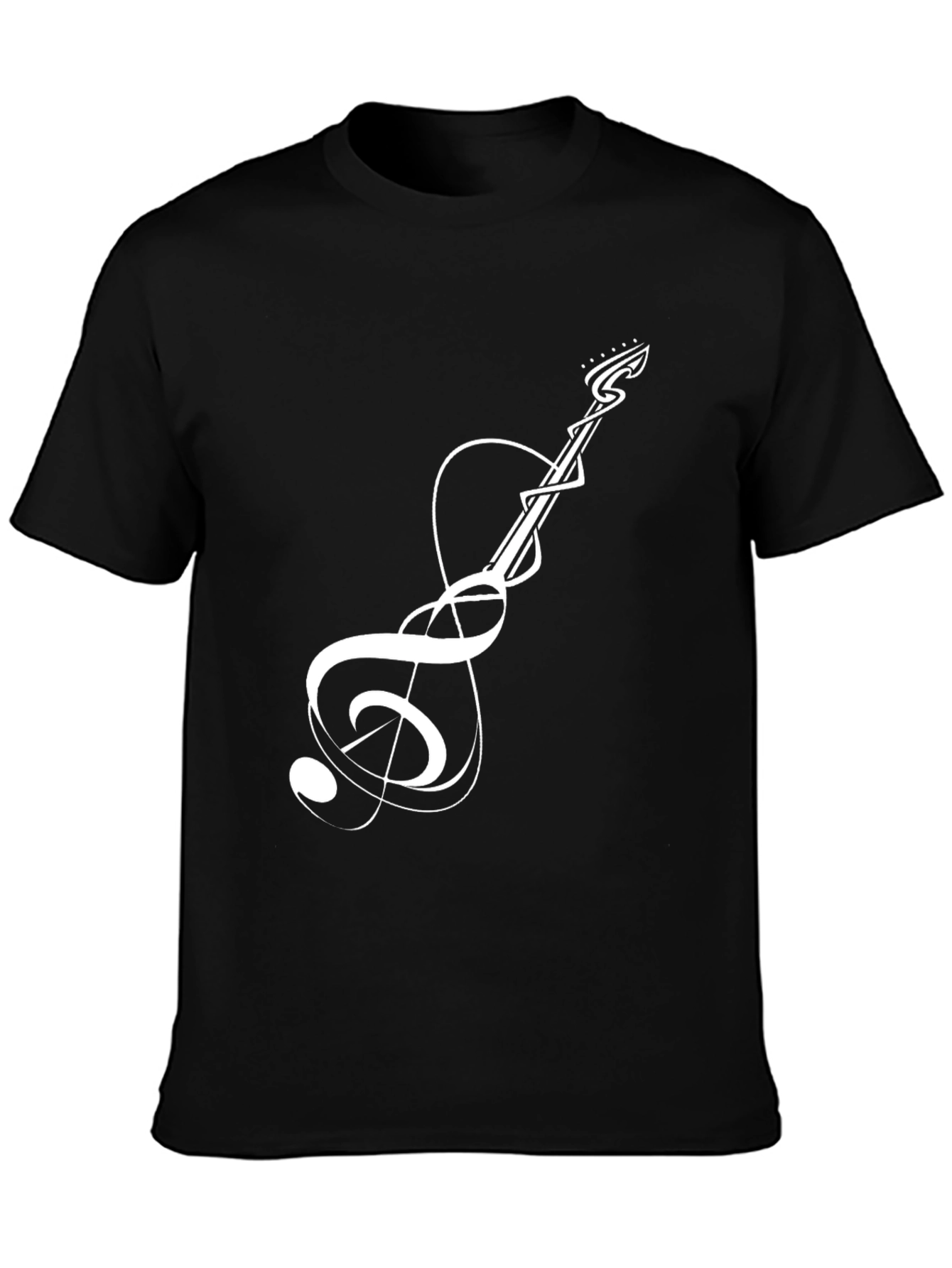 Guitar Music Note Graphic Tee