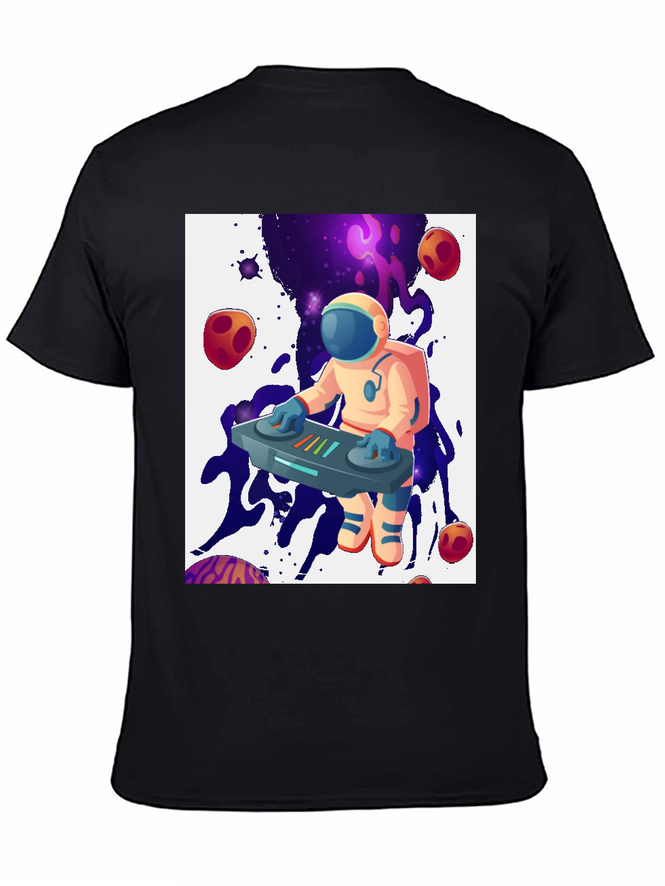 Astronaut DJ Graphic Tee - Cosmic Beats Shirt