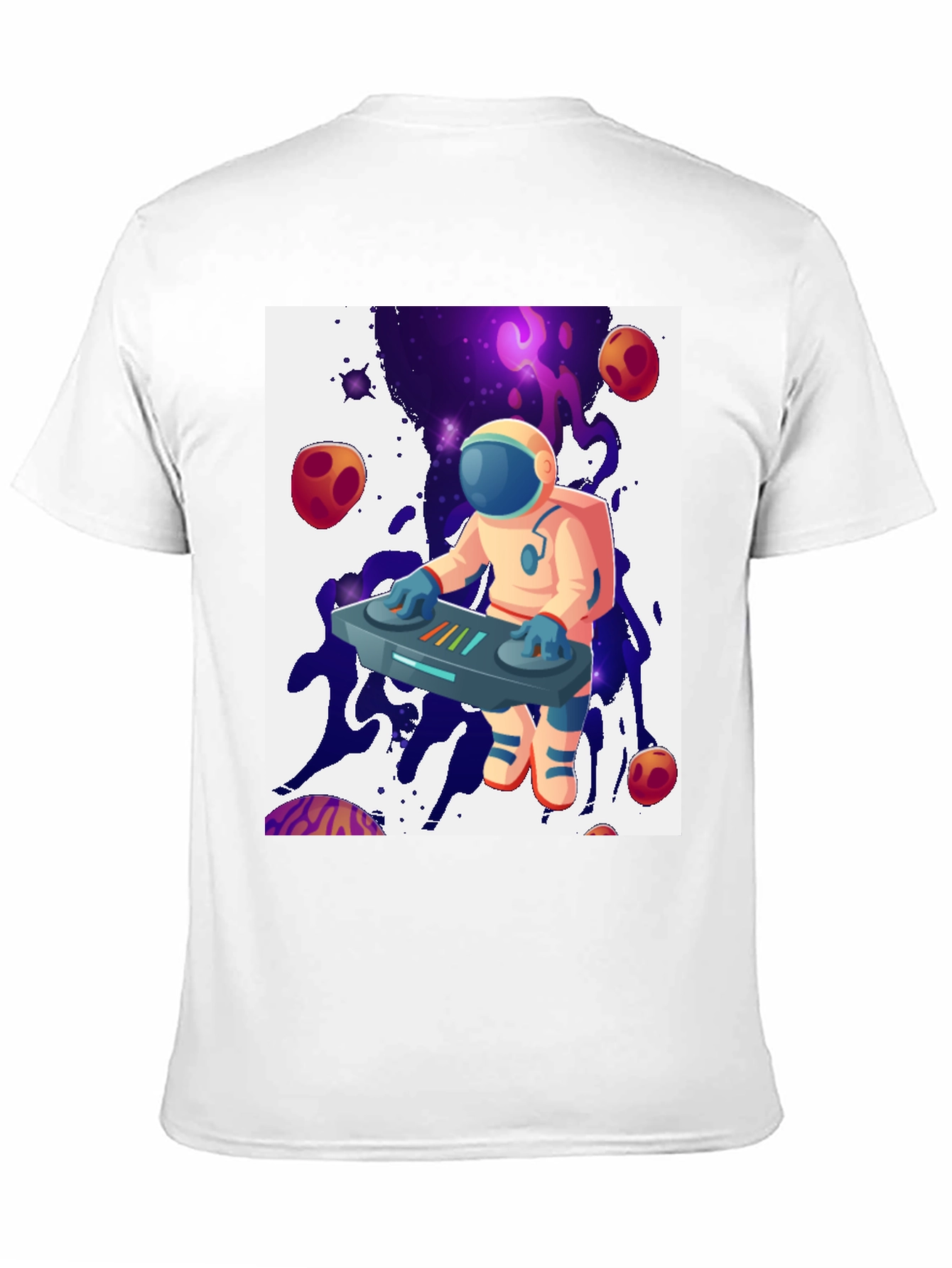 Astronaut DJ Graphic Tee - Cosmic Beats Shirt