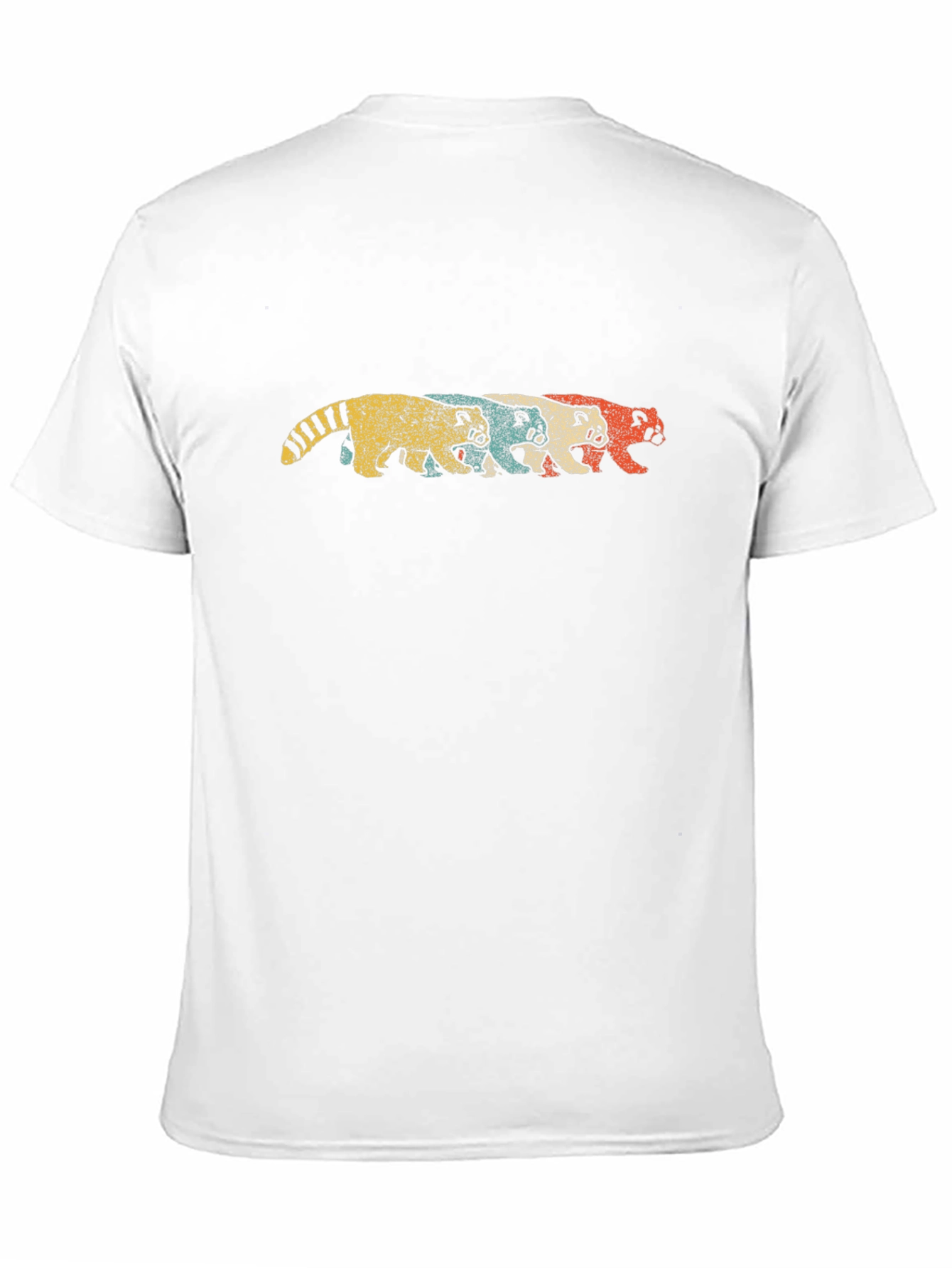 Retro Red Panda Graphic Tee - Black Cotton T-Shirt