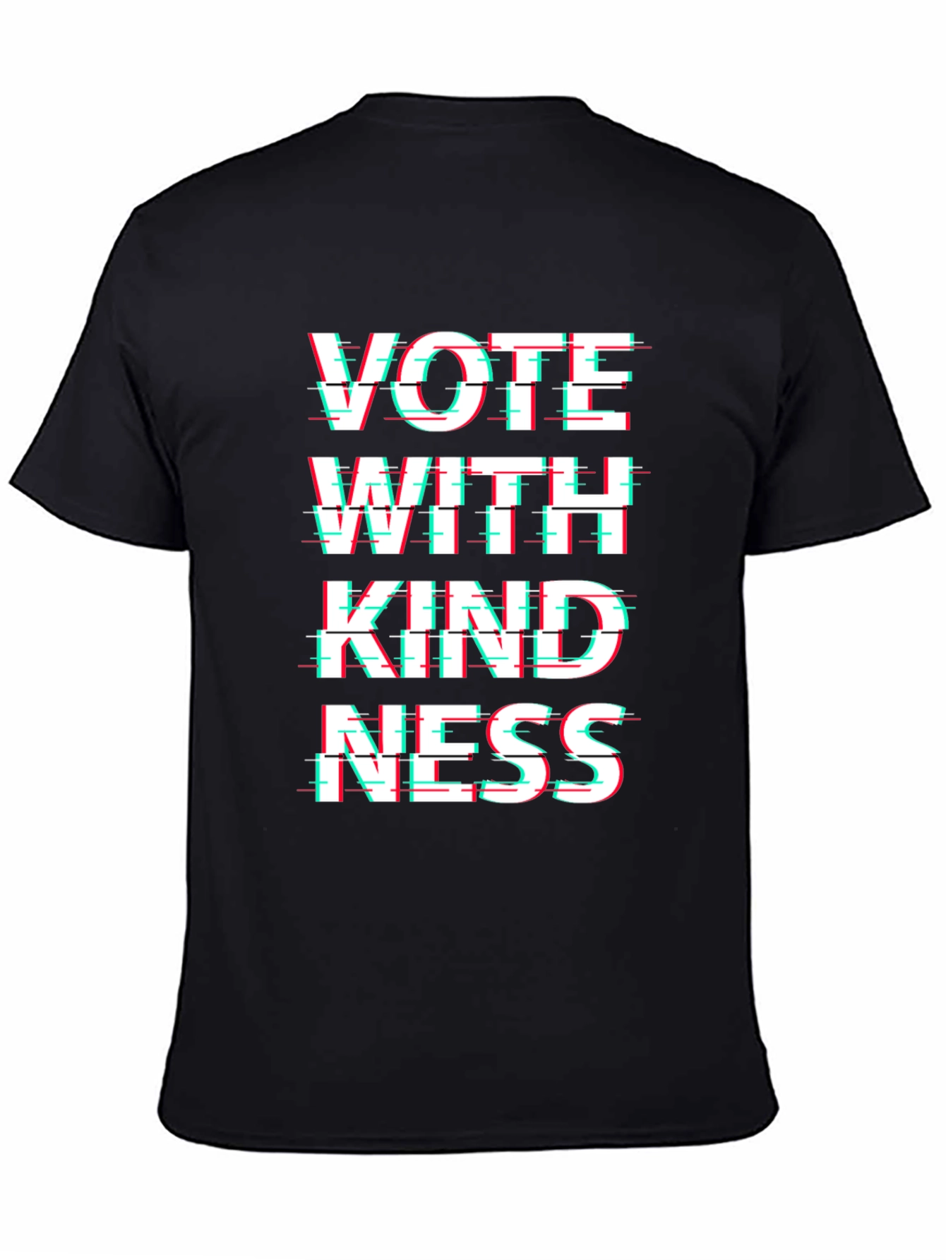 Vote With Kindness Black Graphic T-Shirt