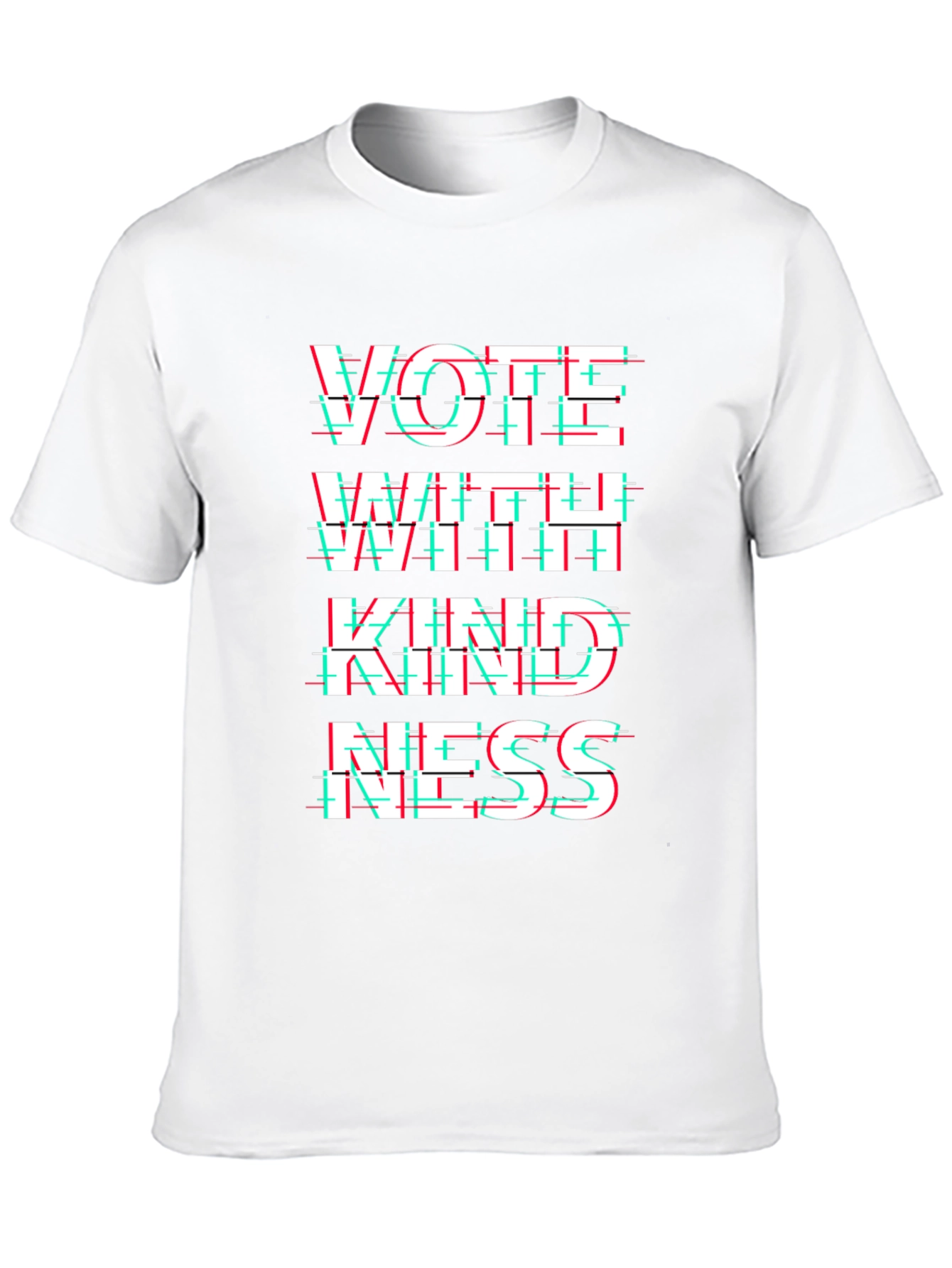 Vote With Kindness Black Graphic T-Shirt