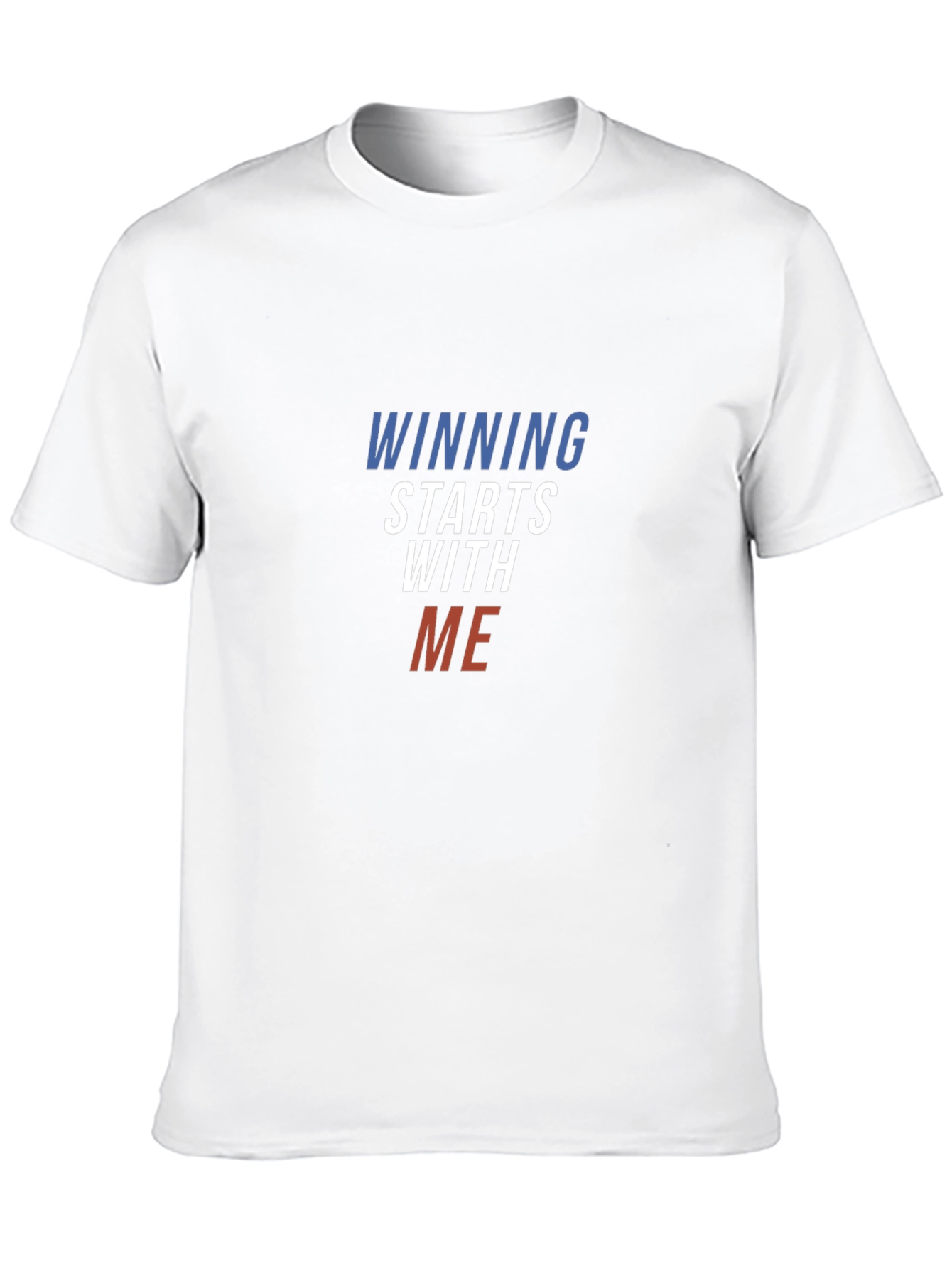 Winning Starts With Me Black T-Shirt