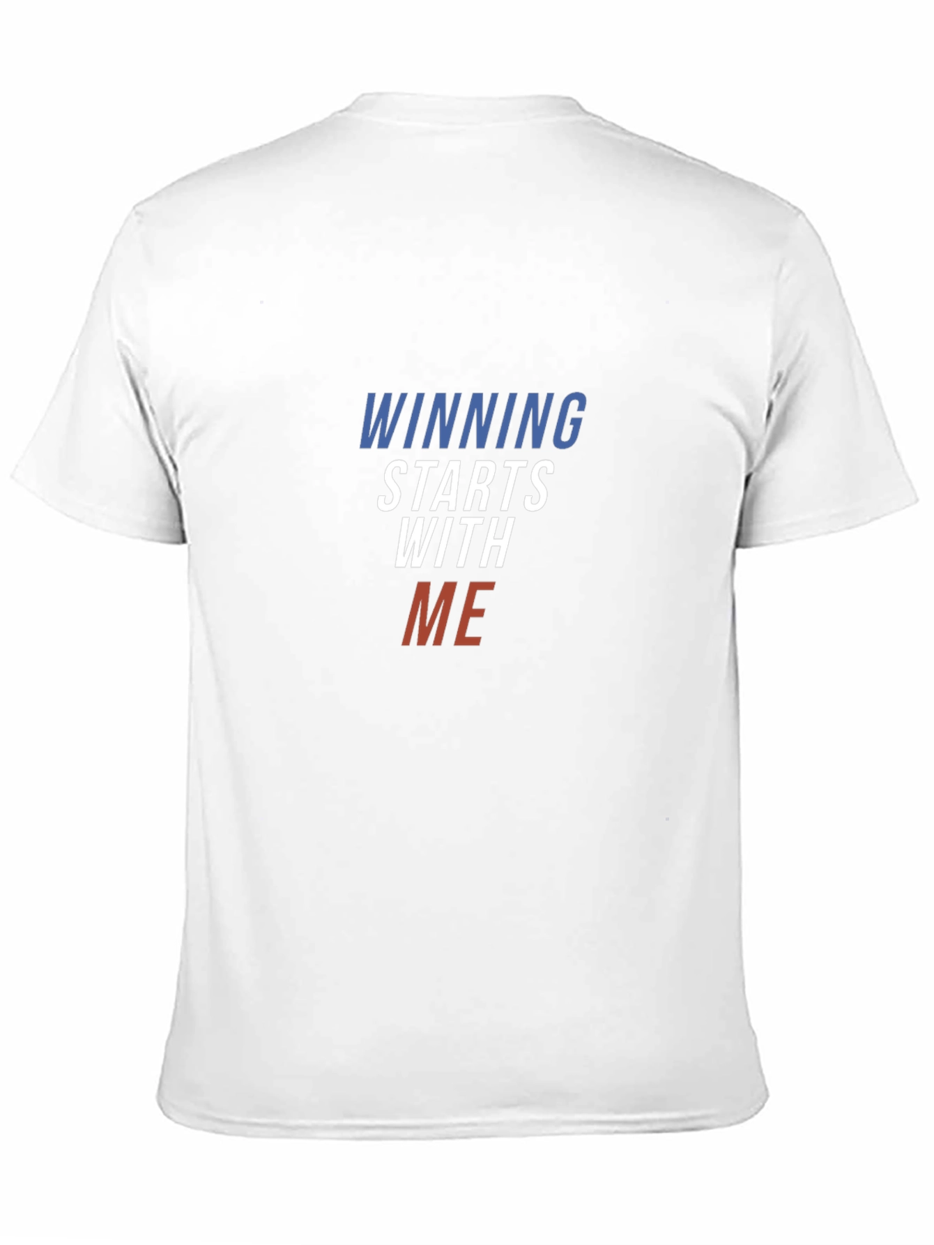 Winning Starts With Me Black T-Shirt