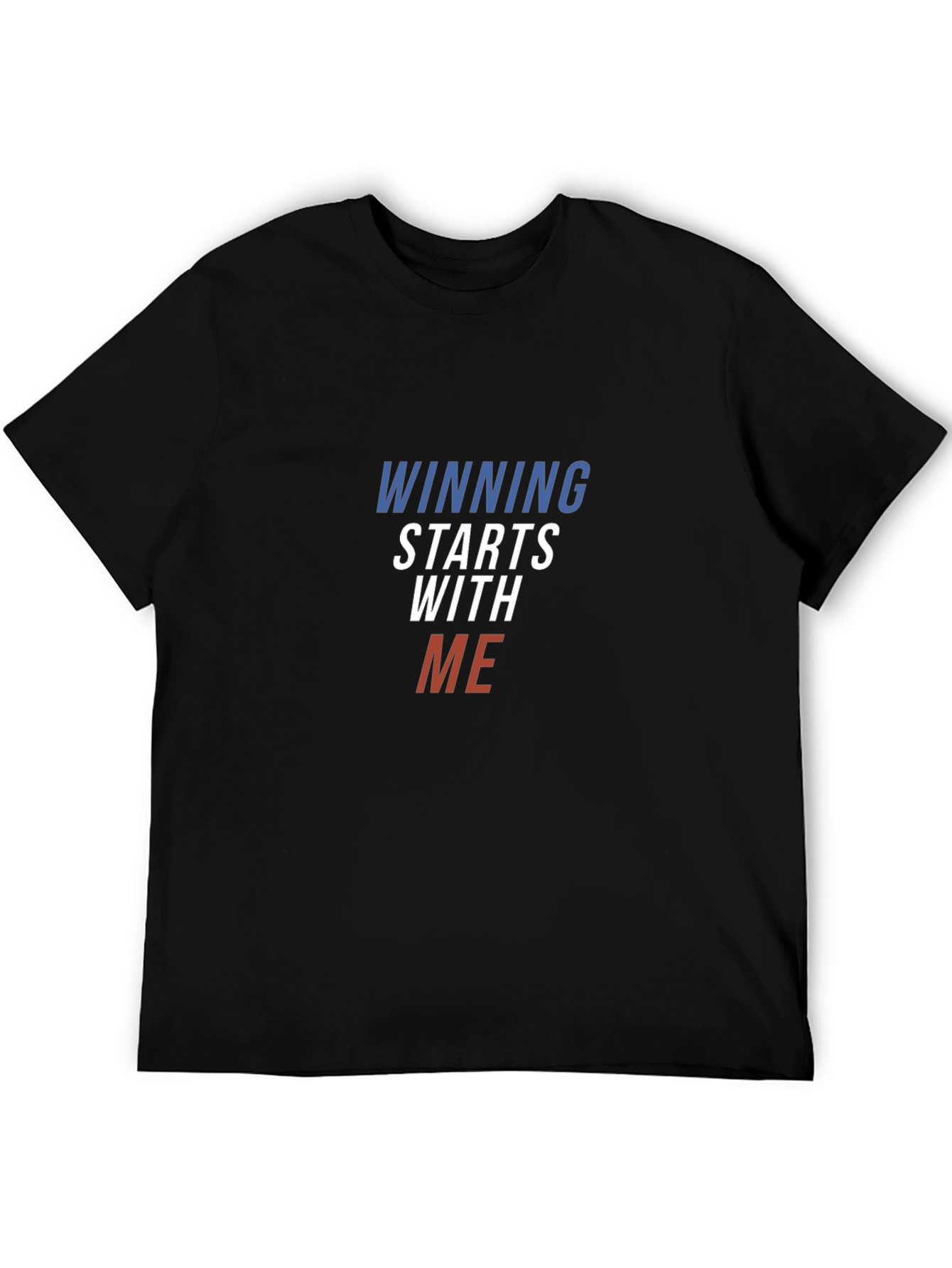 Winning Starts With Me Black T-Shirt