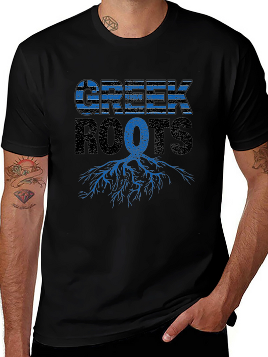 Greek Roots Graphic Tee - Stylish Heritage Shirt