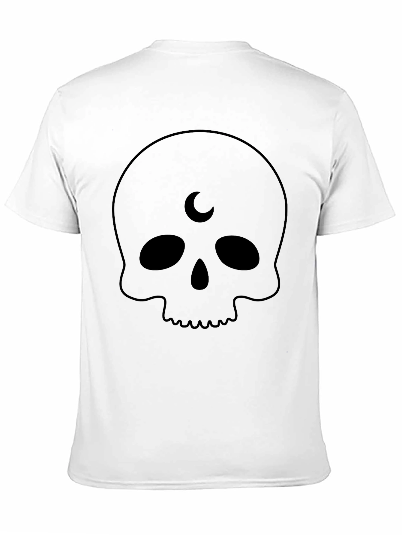 Skull Moon T-Shirt - Gothic Style