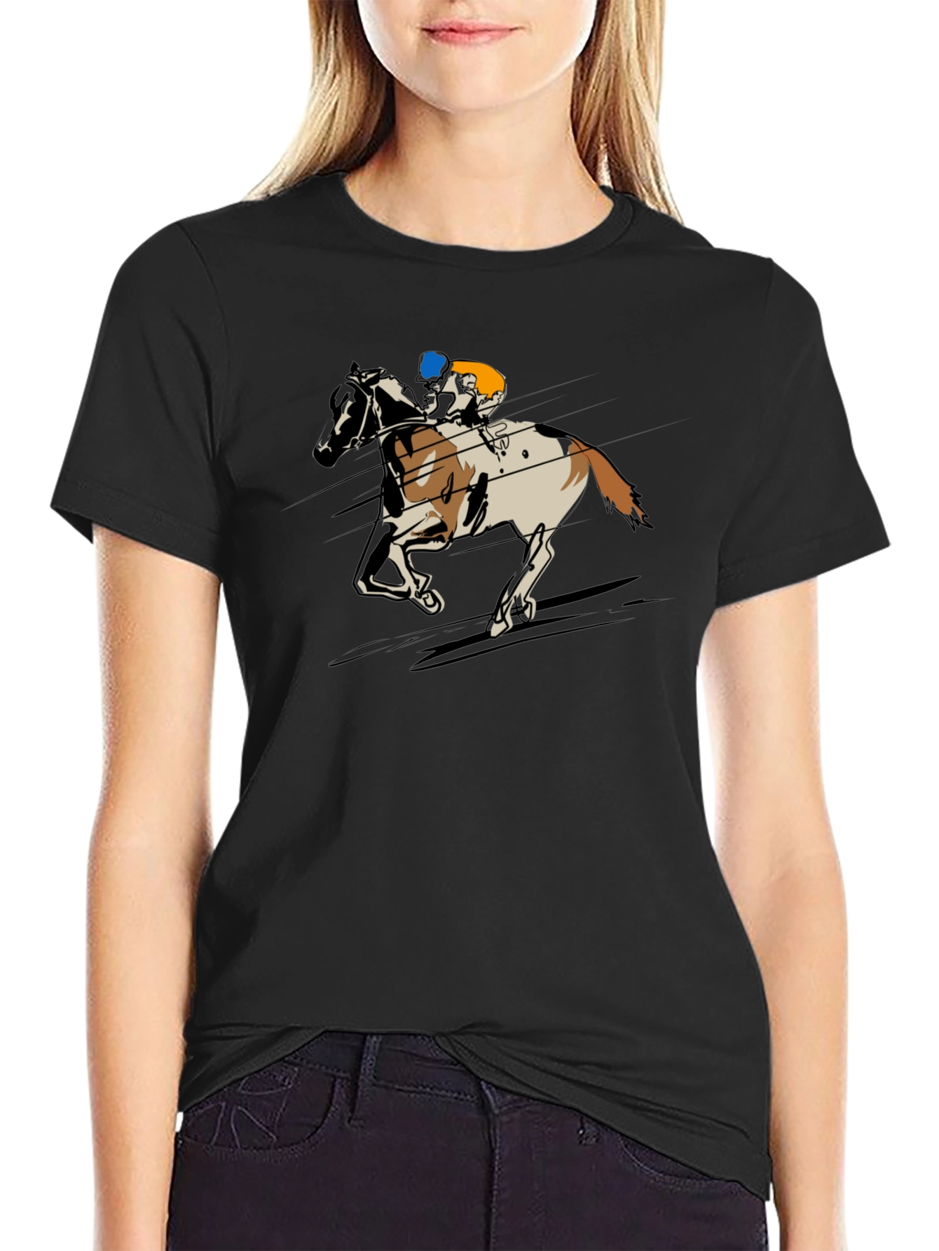 Horse Racing Graphic Tee - Equestrian T-Shirt