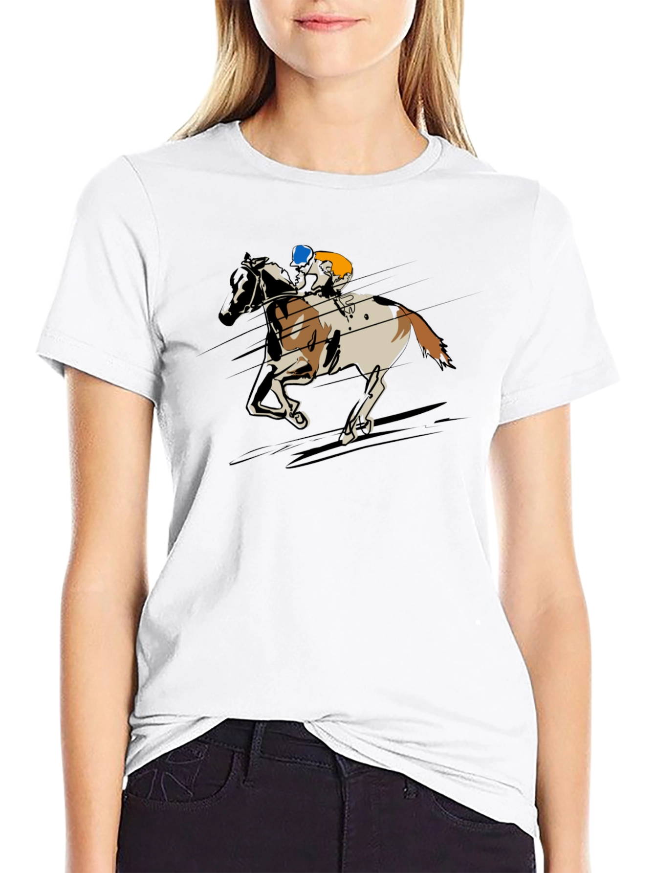 Horse Racing Graphic Tee - Equestrian T-Shirt