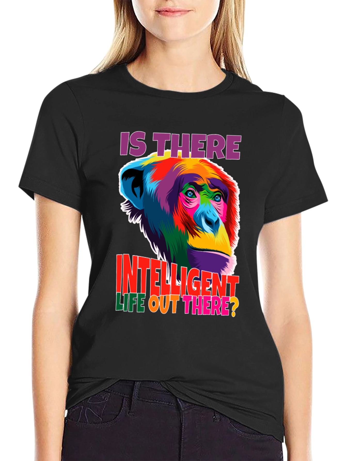 Intelligent Life Monkey Graphic T-Shirt