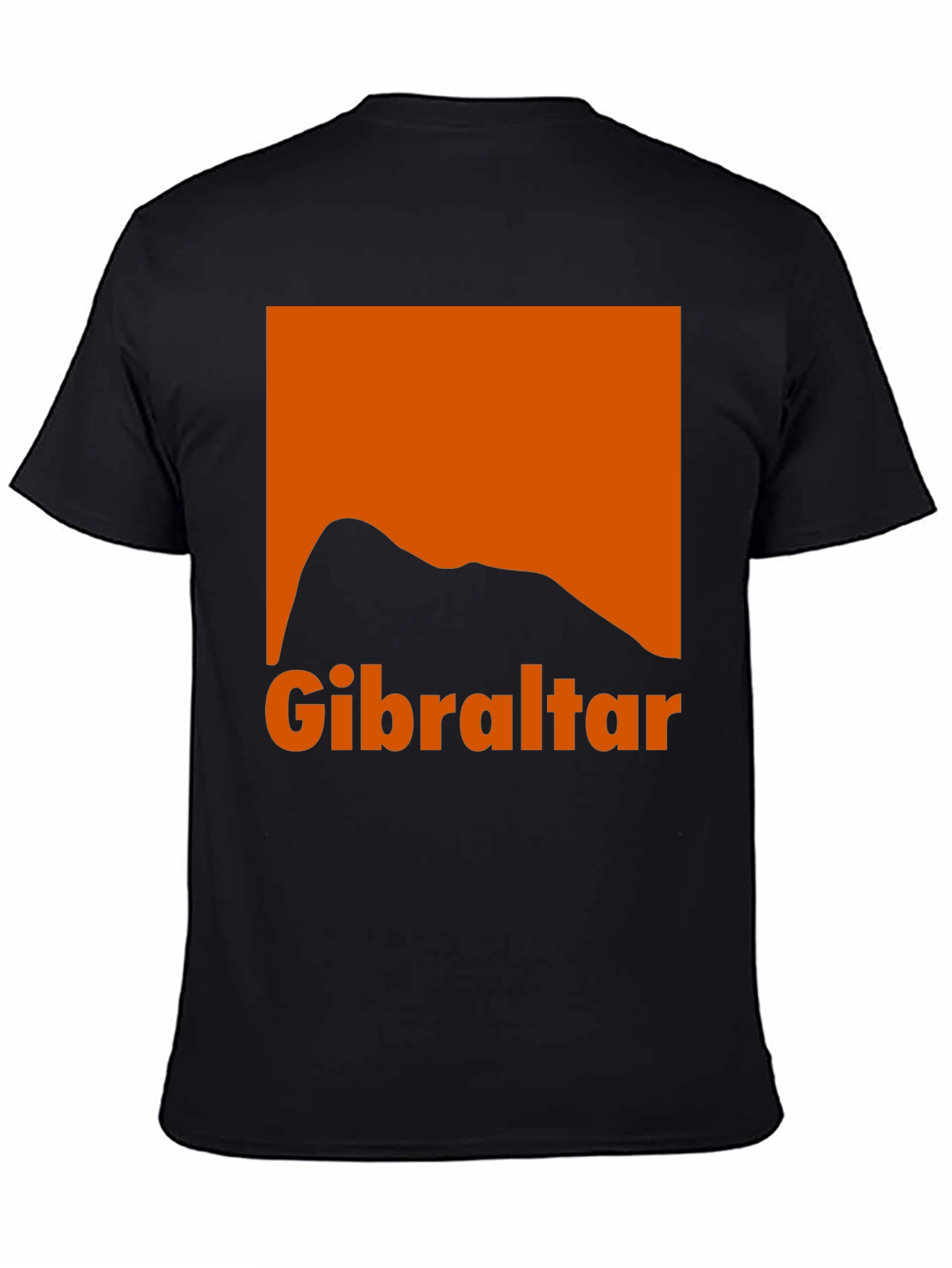Gibraltar Graphic Tee - Black Cotton T-Shirt