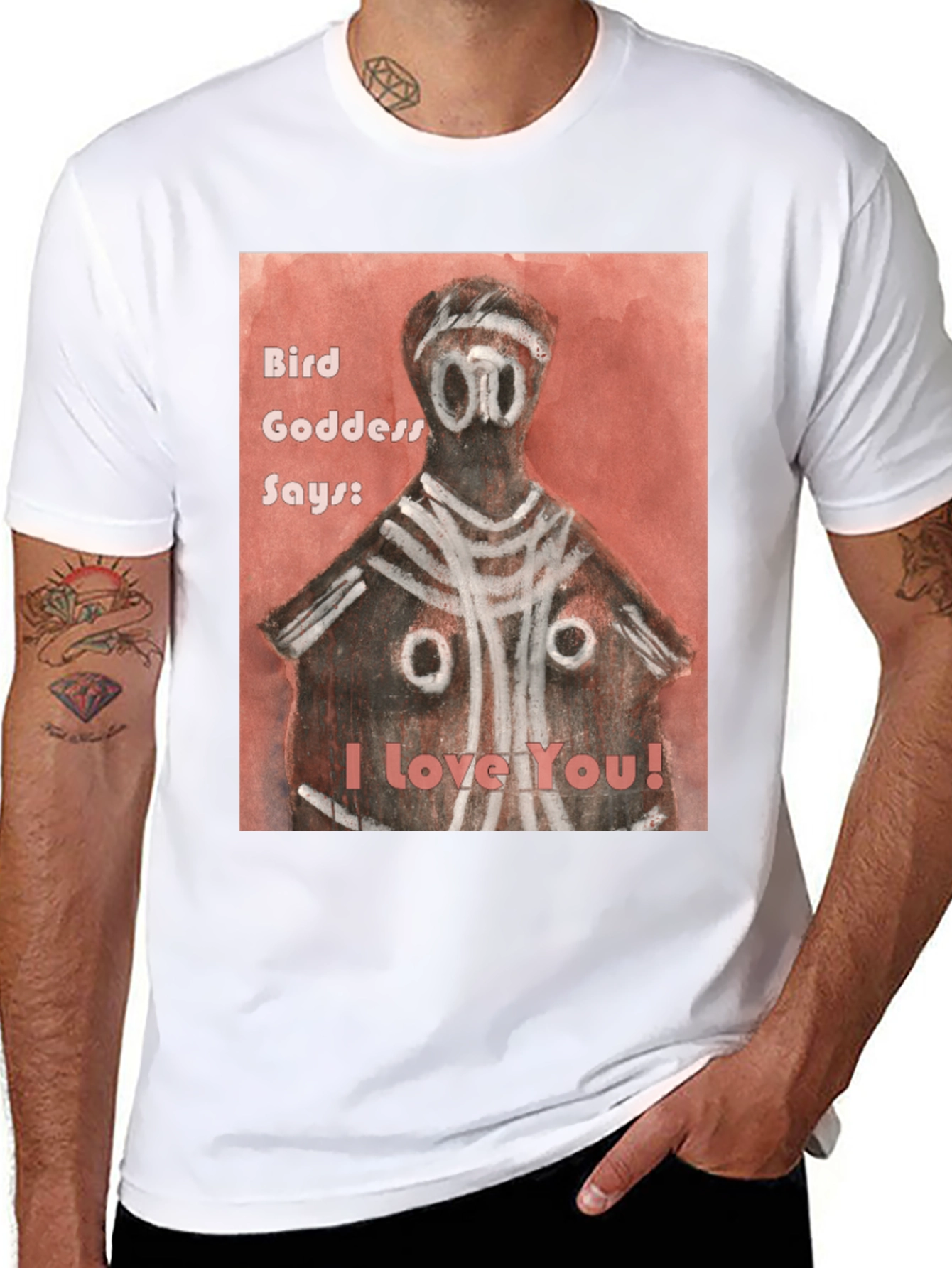 Bird Goddess Says I Love You T-Shirt
