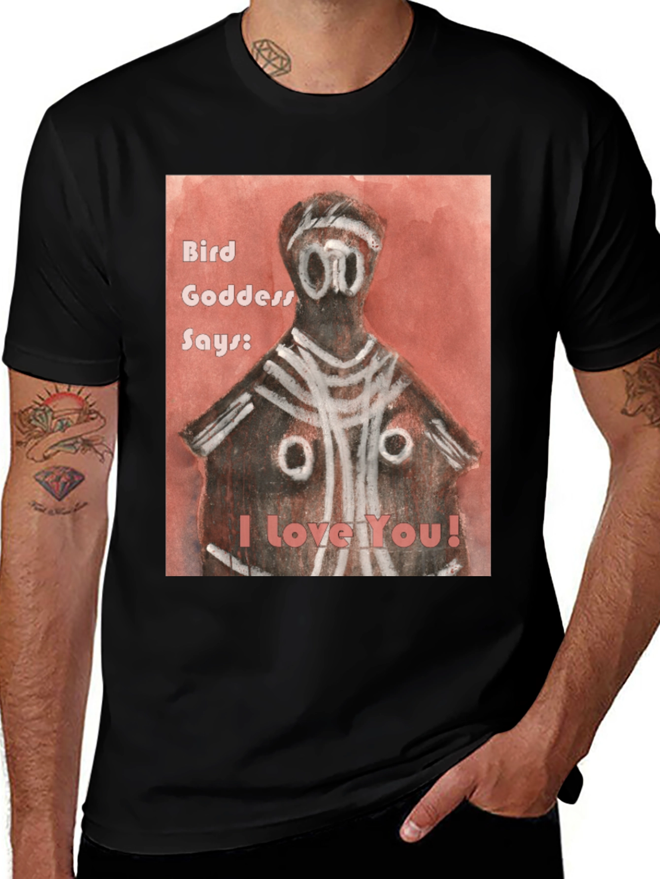 Bird Goddess Says I Love You T-Shirt