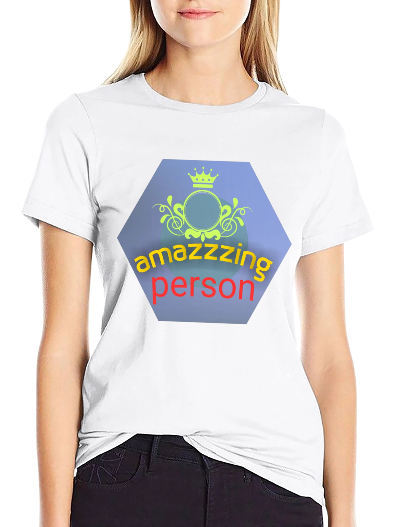 Amazzzing Person Graphic Tee - Black