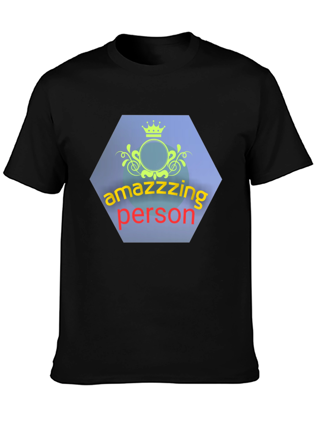 Amazzzing Person Graphic Tee - Black