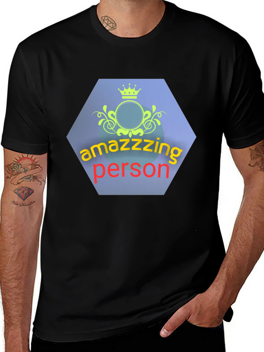Amazzzing Person Graphic Tee - Black
