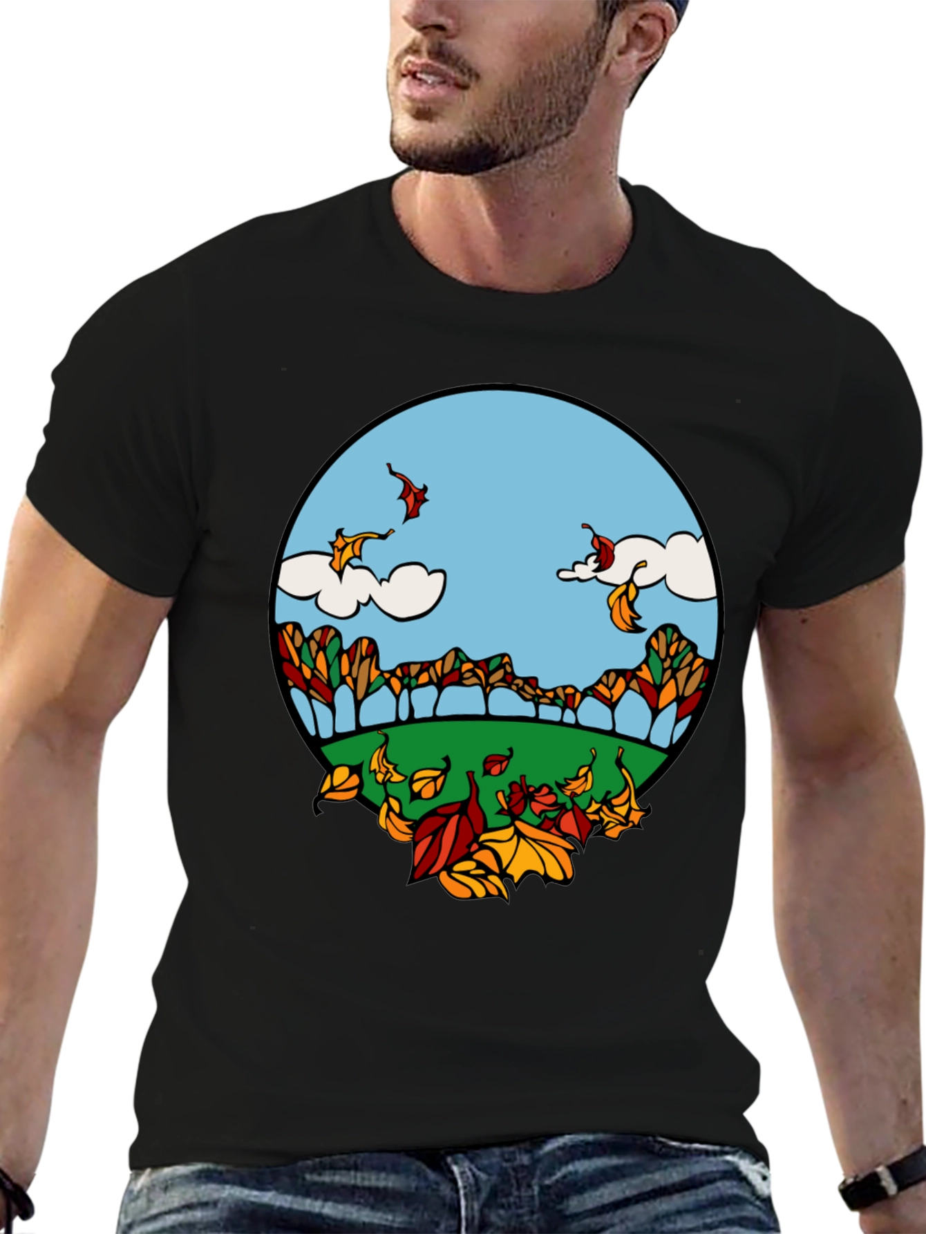 Autumn Landscape Graphic Tee