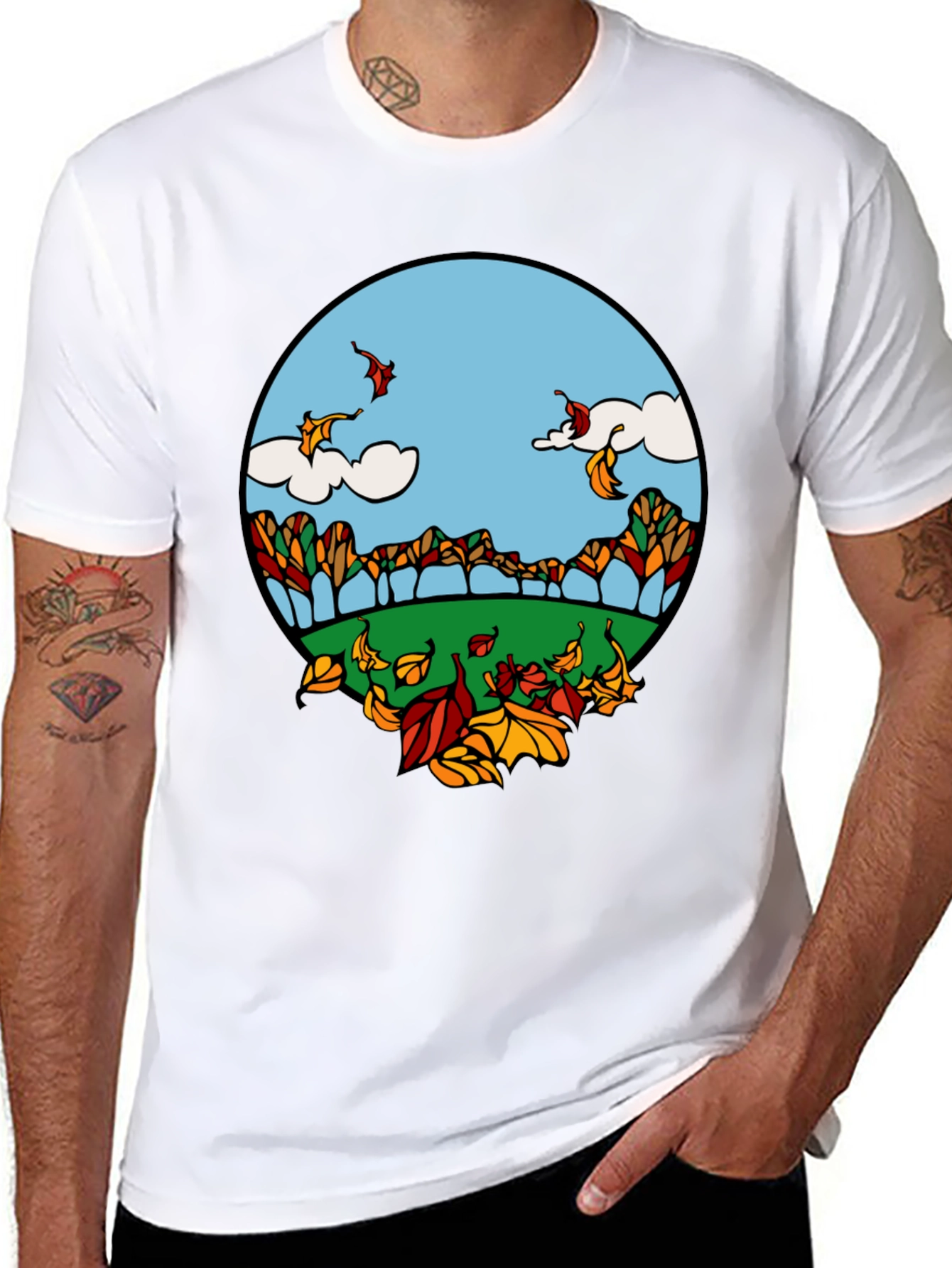 Autumn Landscape Graphic Tee