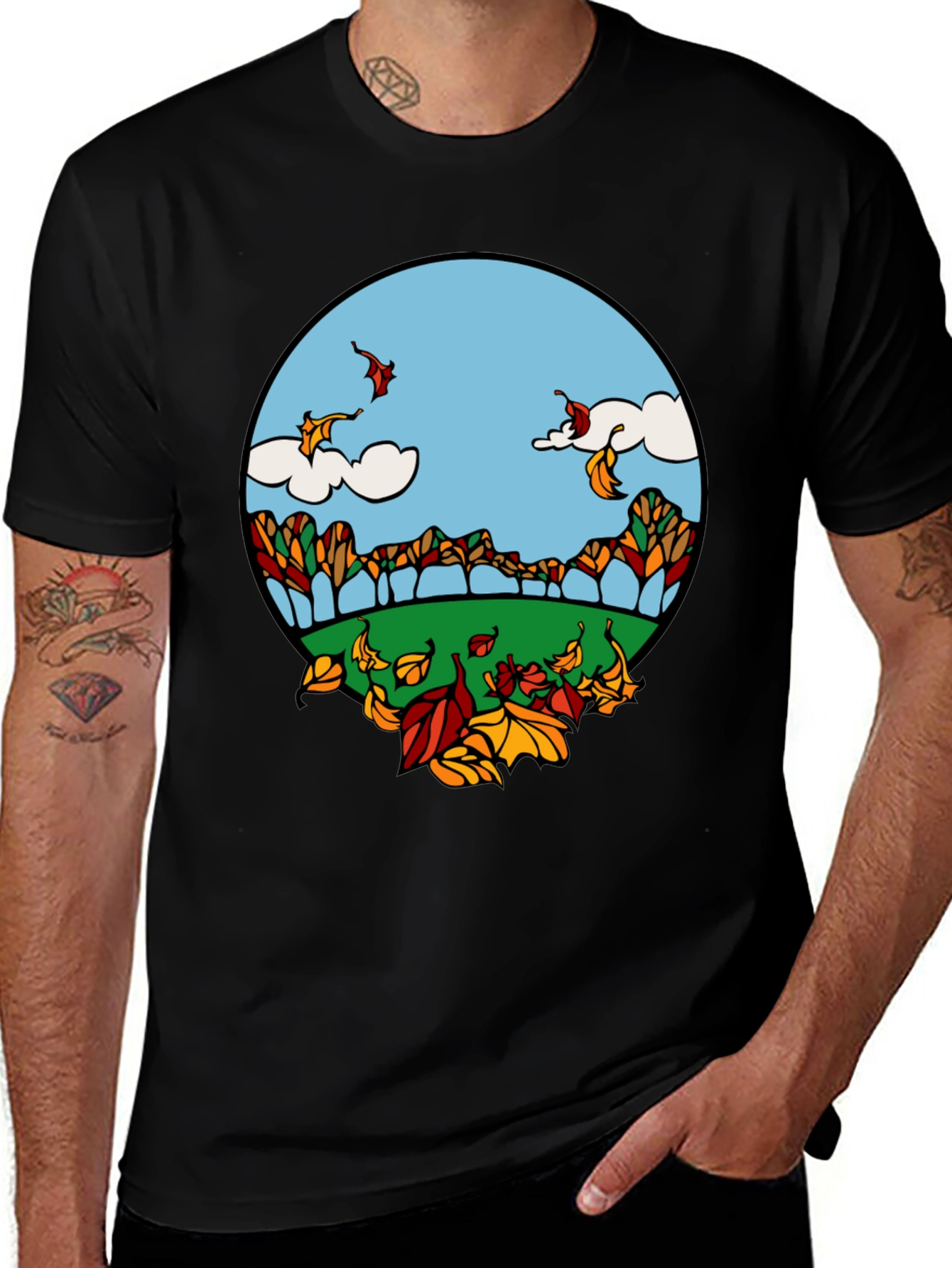 Autumn Landscape Graphic Tee