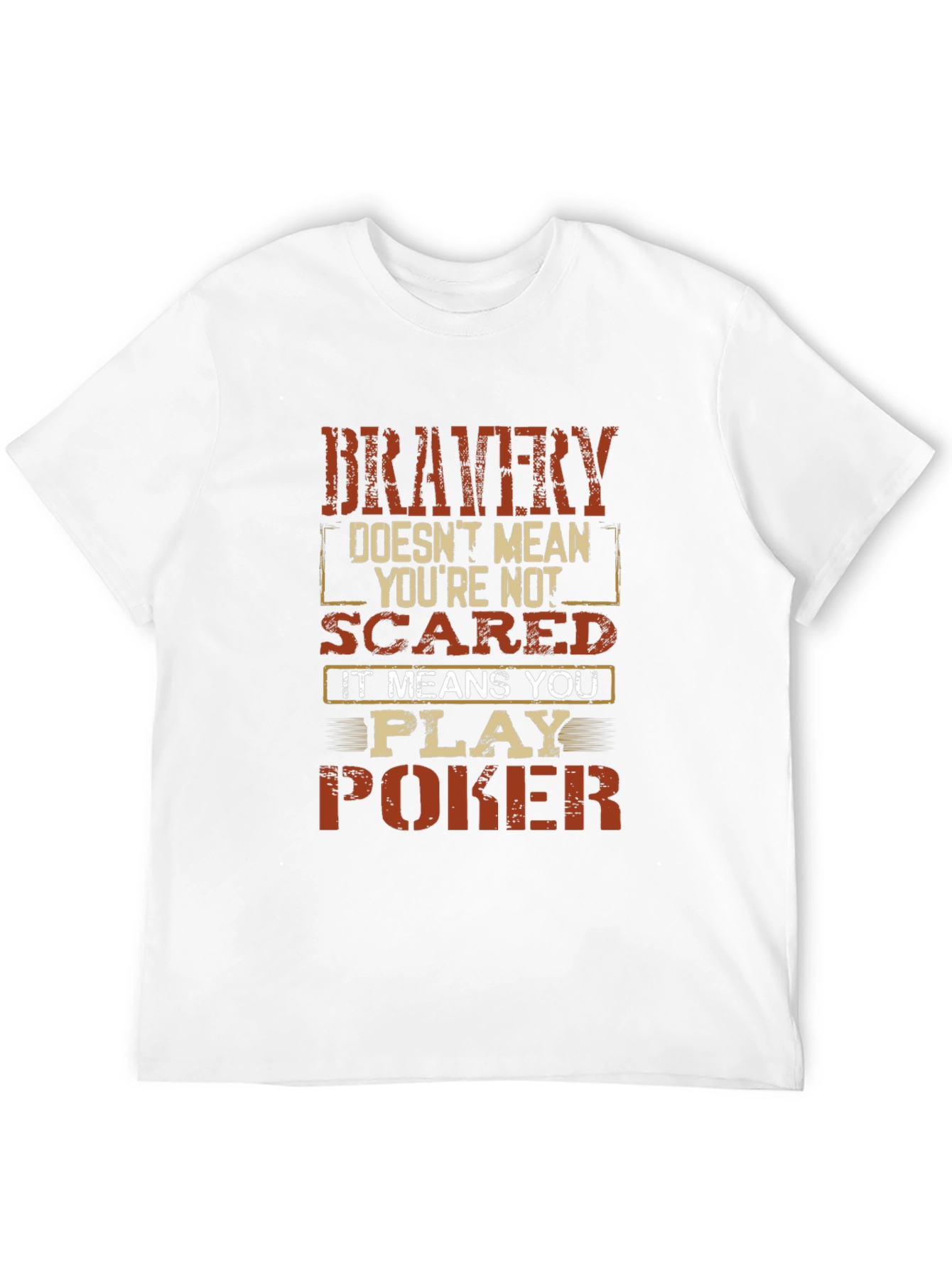Bravery Poker T-Shirt - Bold Graphic Tee