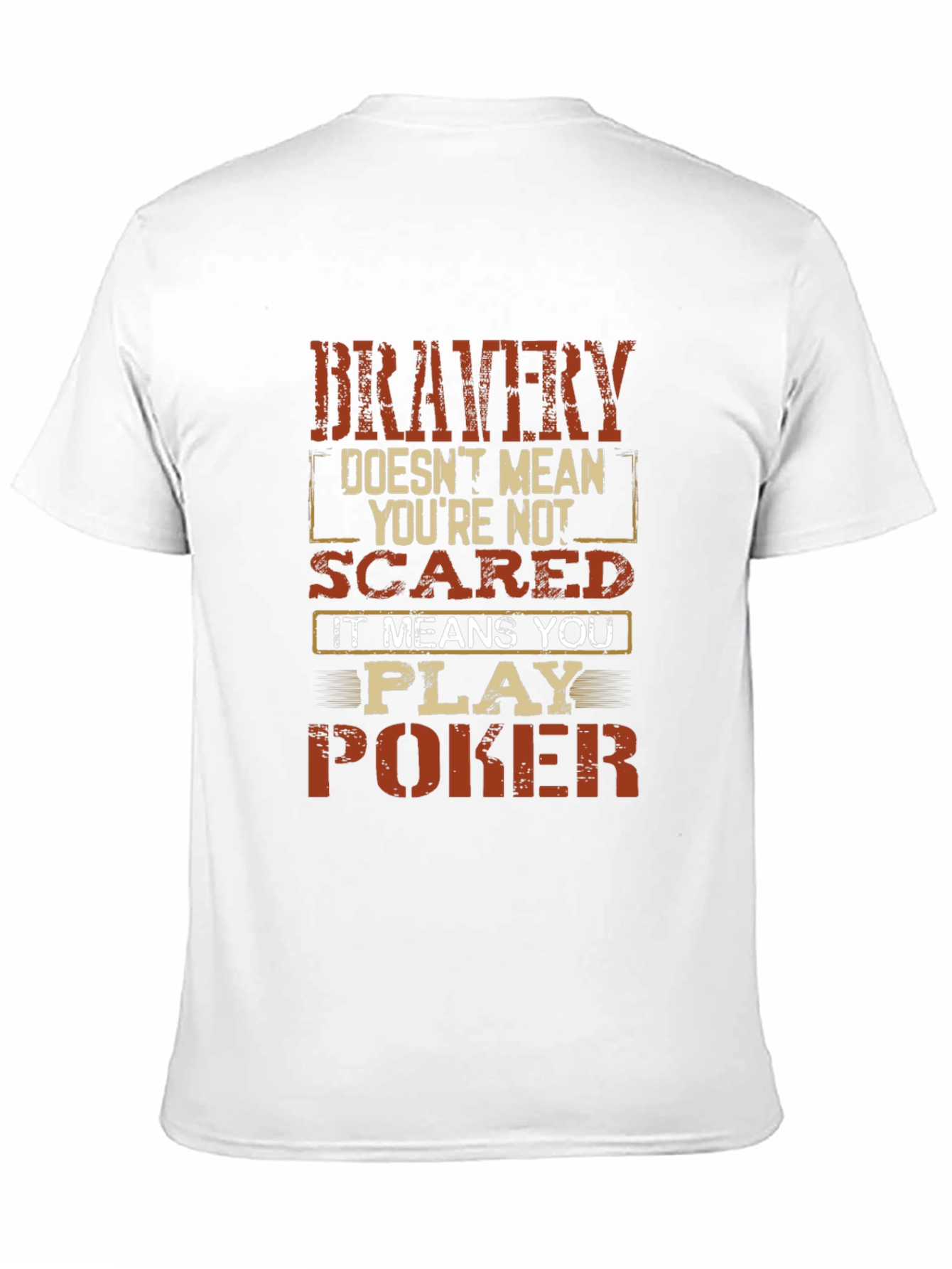 Bravery Poker T-Shirt - Bold Graphic Tee