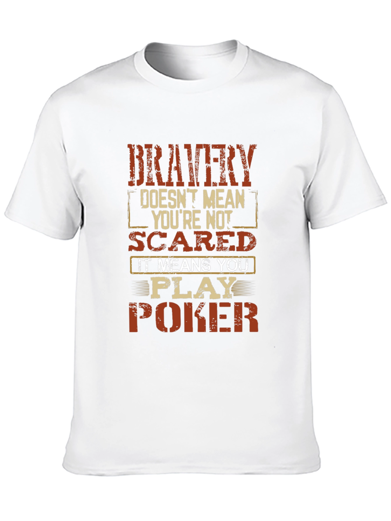 Bravery Poker T-Shirt - Bold Graphic Tee