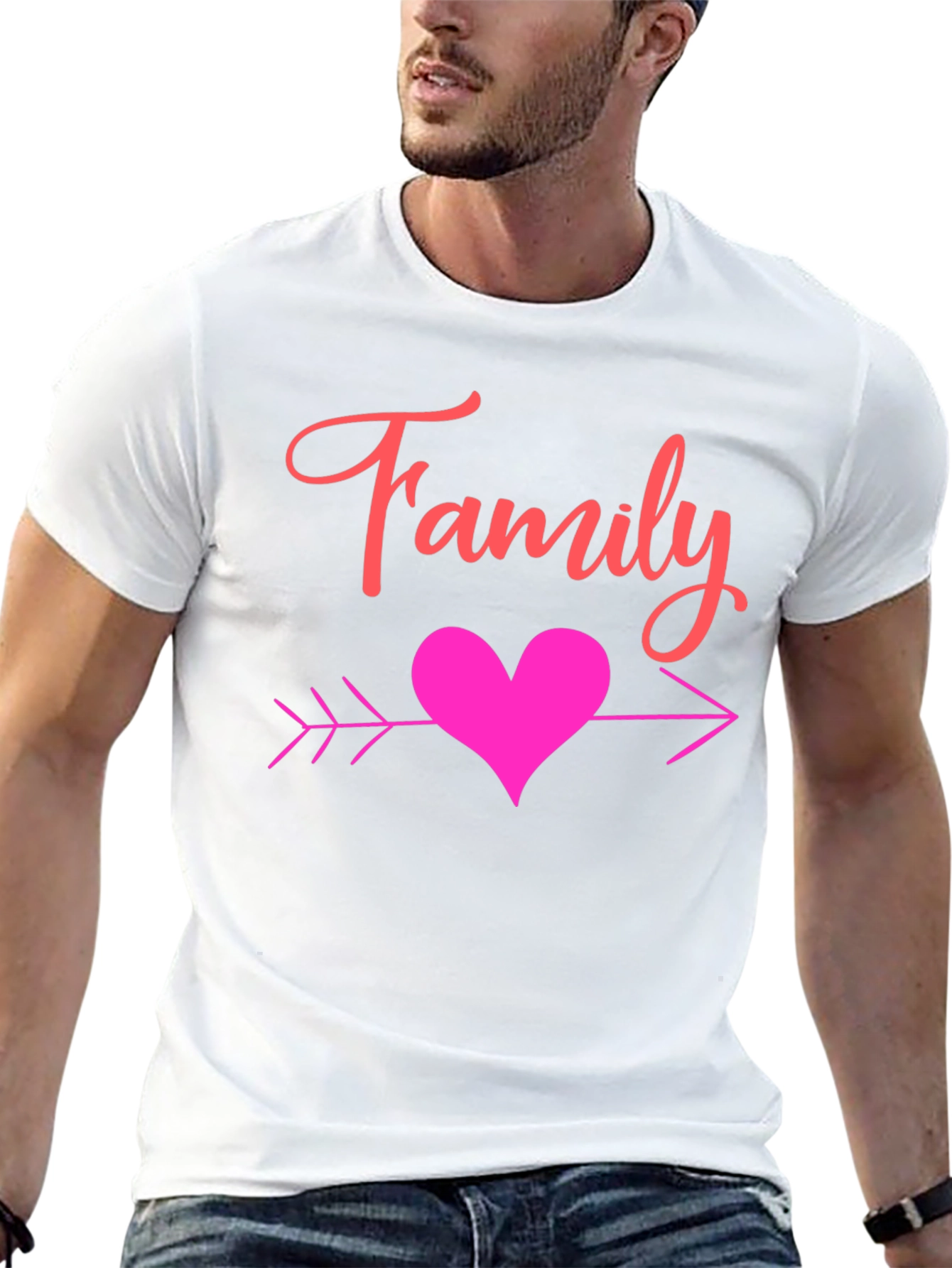 Family Heart Arrow Graphic Tee