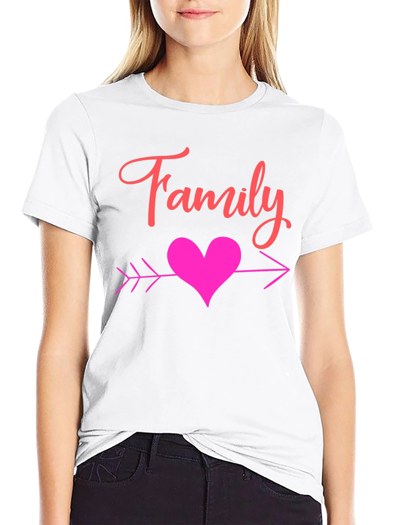 Family Heart Arrow Graphic Tee