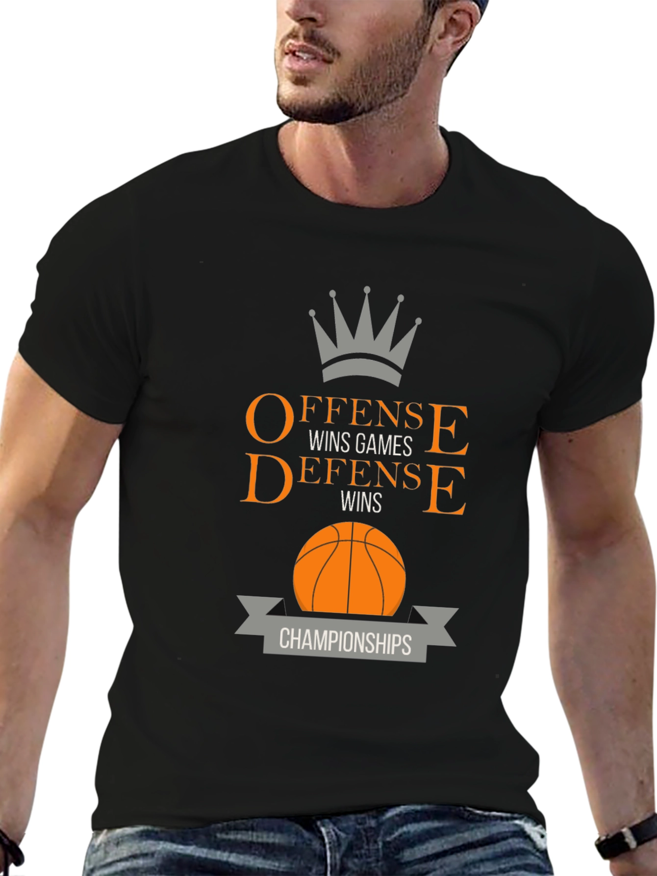 Offense Wins Games T-Shirt - Basketball Champs
