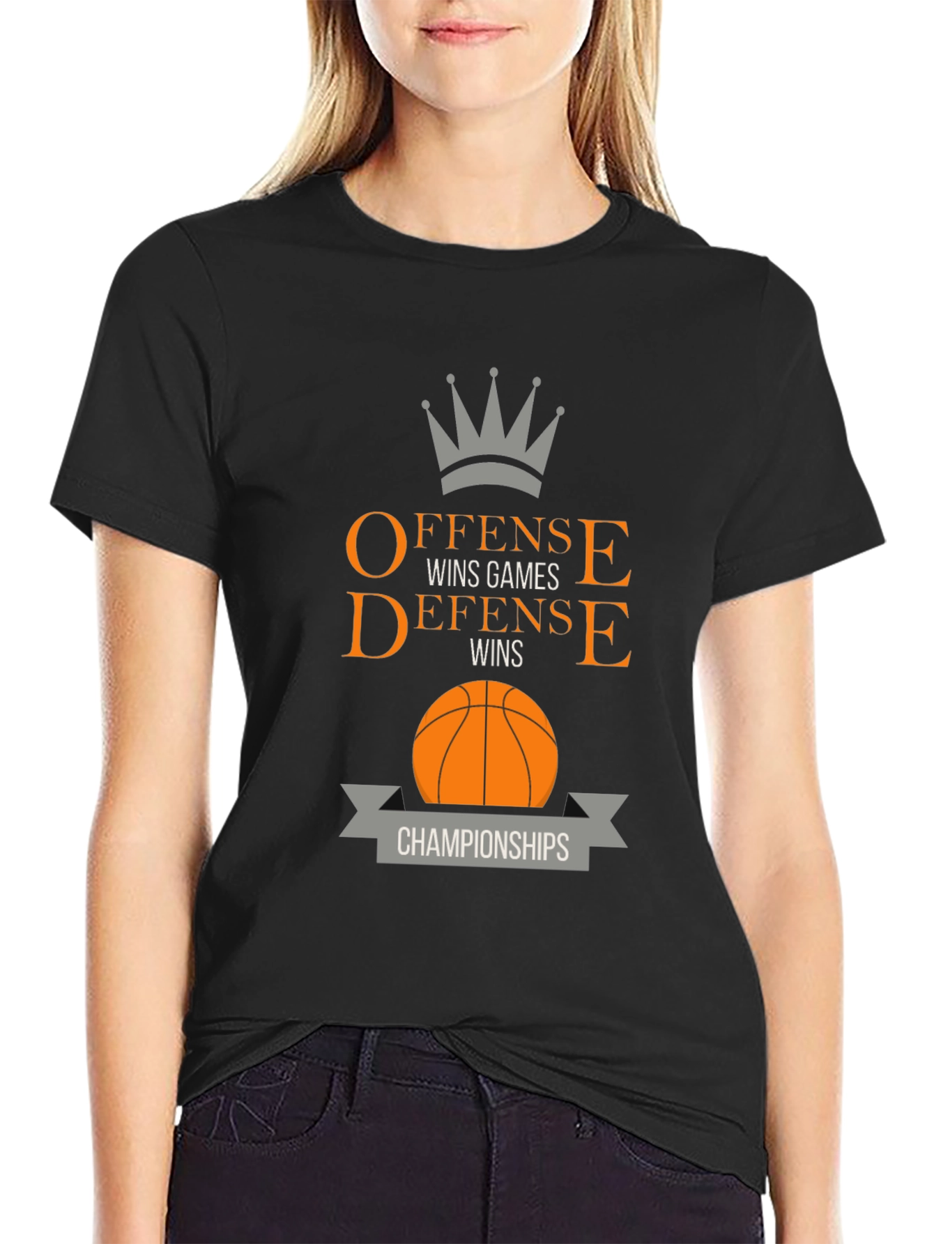 Offense Wins Games T-Shirt - Basketball Champs