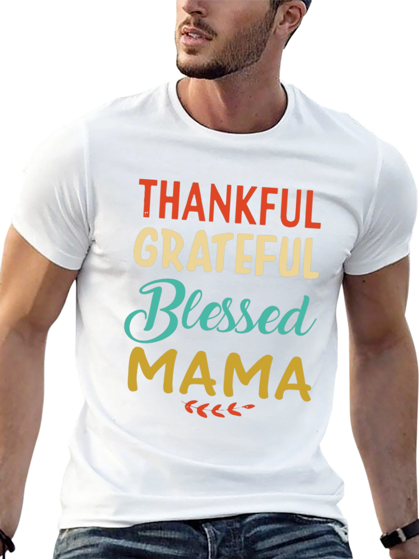 Thankful Grateful Blessed Mama T-Shirt