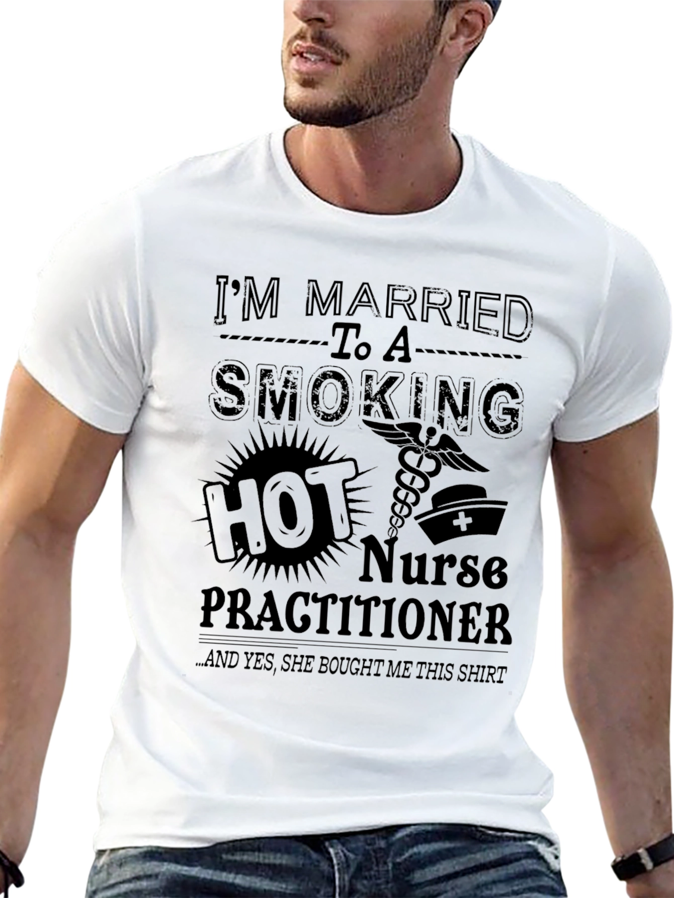 Humorous Smoking Hot Nurse Practitioner T-Shirt
