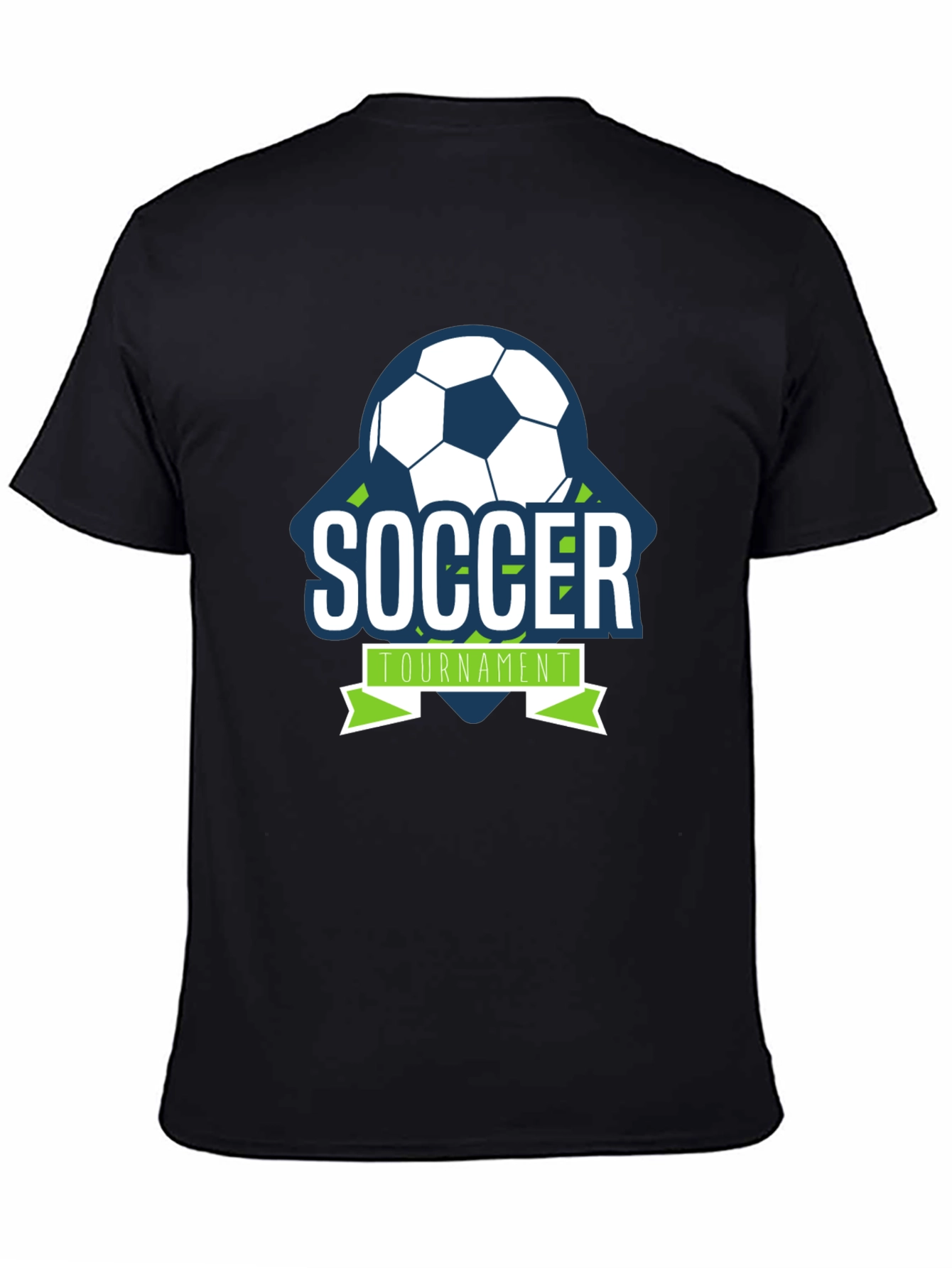 Soccer Tournament Graphic Tee - Black Short Sleeve