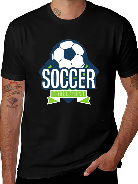 Soccer Tournament Graphic Tee - Black Short Sleeve