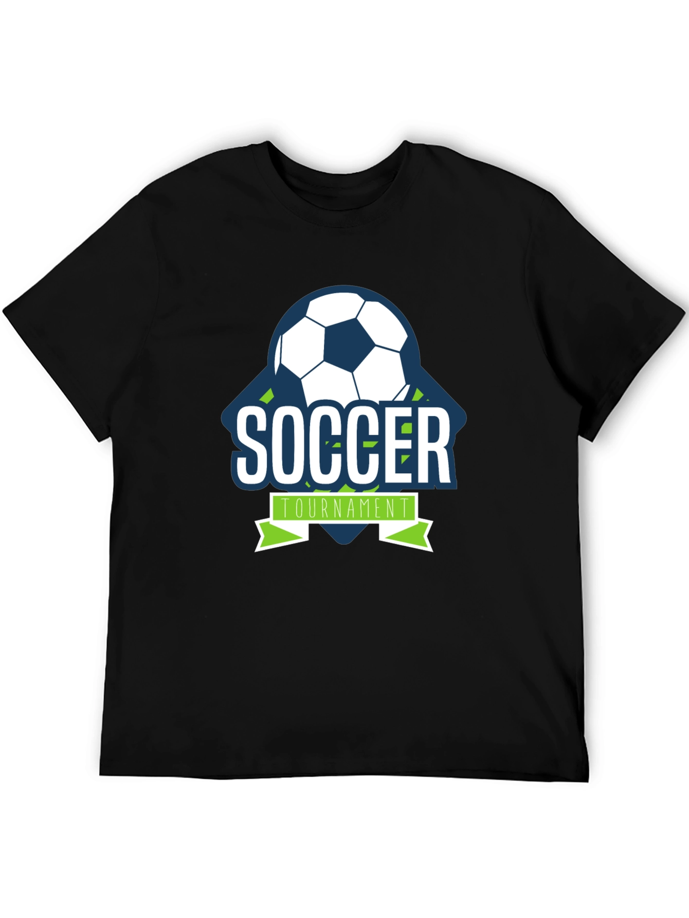 Soccer Tournament Graphic Tee - Black Short Sleeve