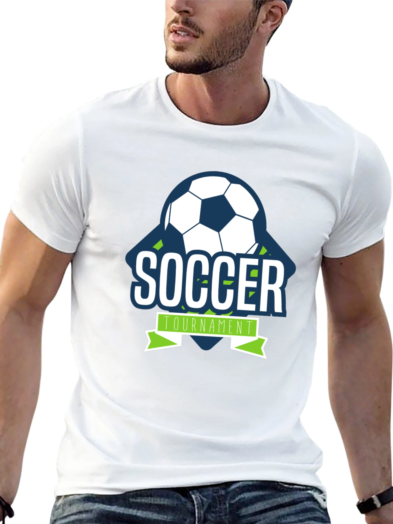 Soccer Tournament Graphic Tee - Black Short Sleeve