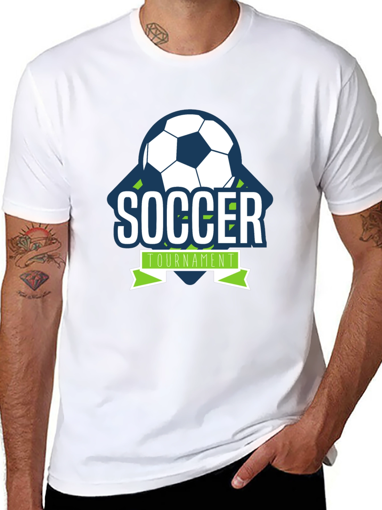 Soccer Tournament Graphic Tee - Black Short Sleeve