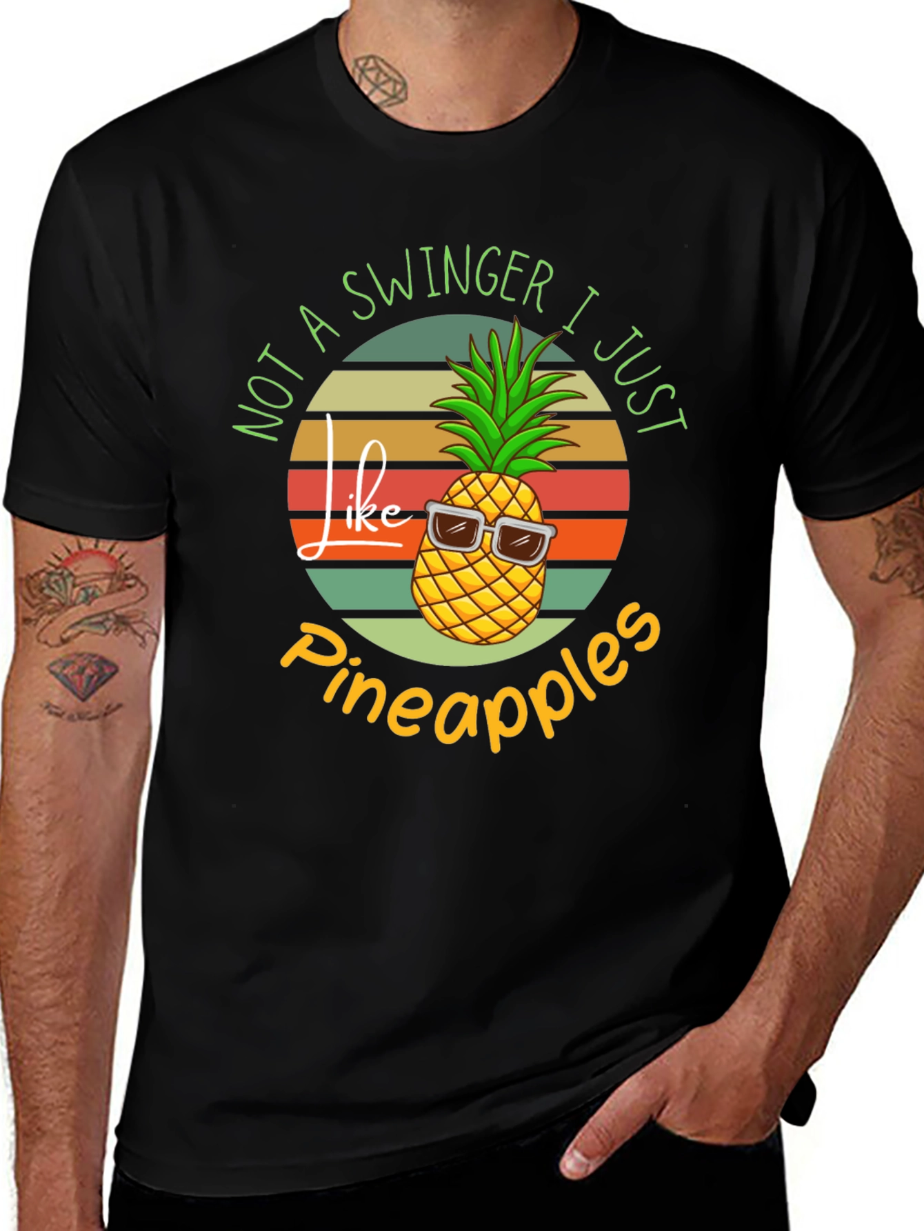 Funny Pineapple Graphic T-Shirt