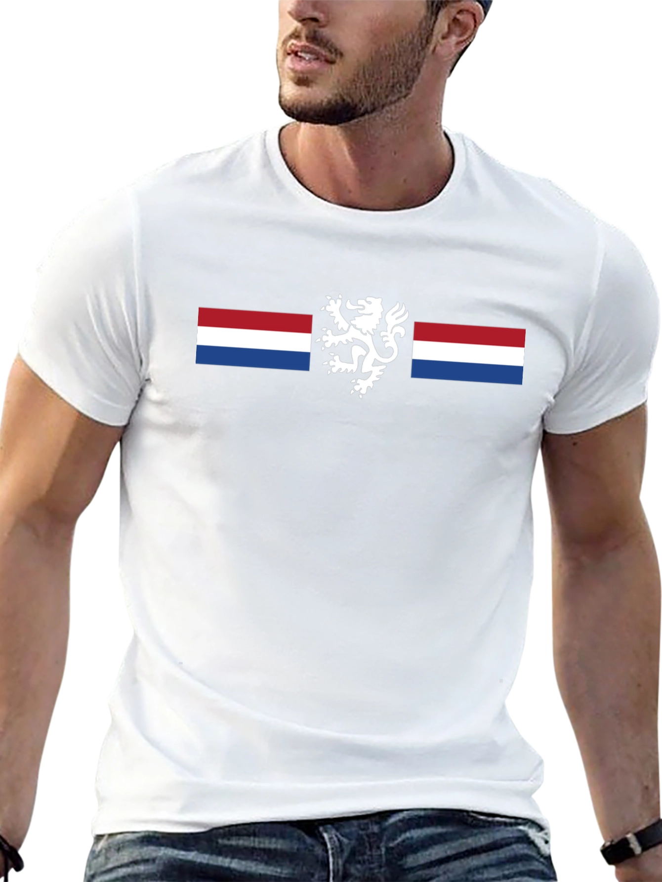 Netherlands Lion Black T-Shirt