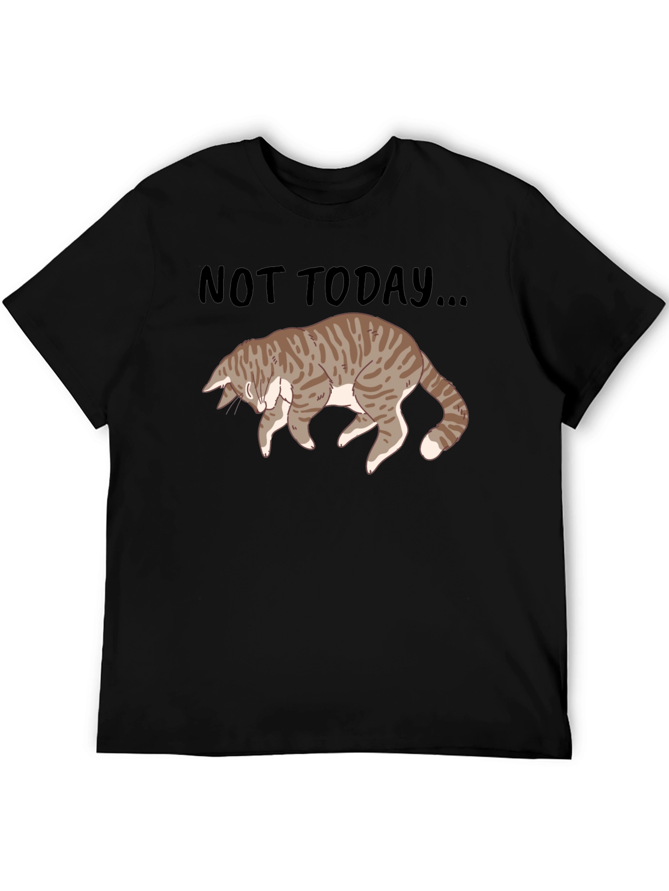 Not Today Cat Graphic T-Shirt