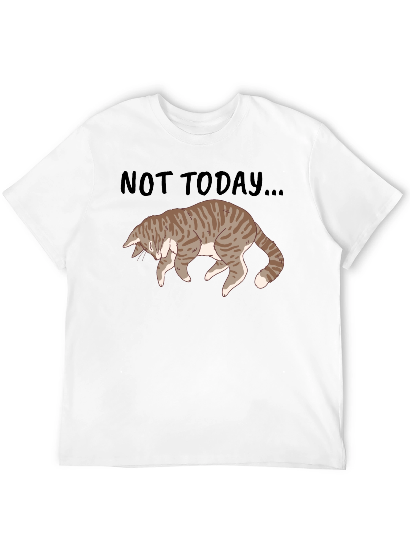 Not Today Cat Graphic T-Shirt