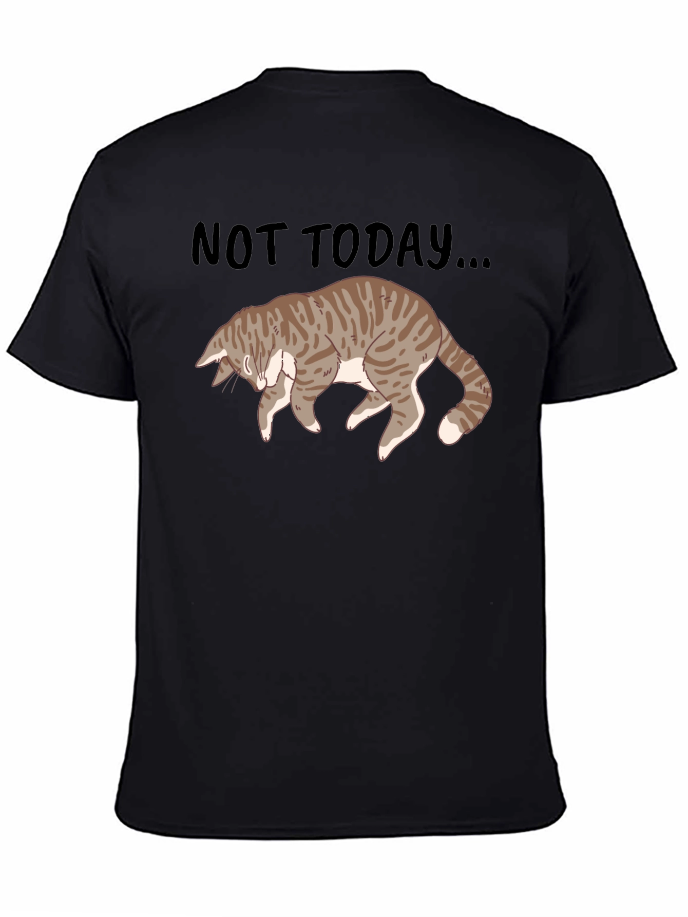Not Today Cat Graphic T-Shirt