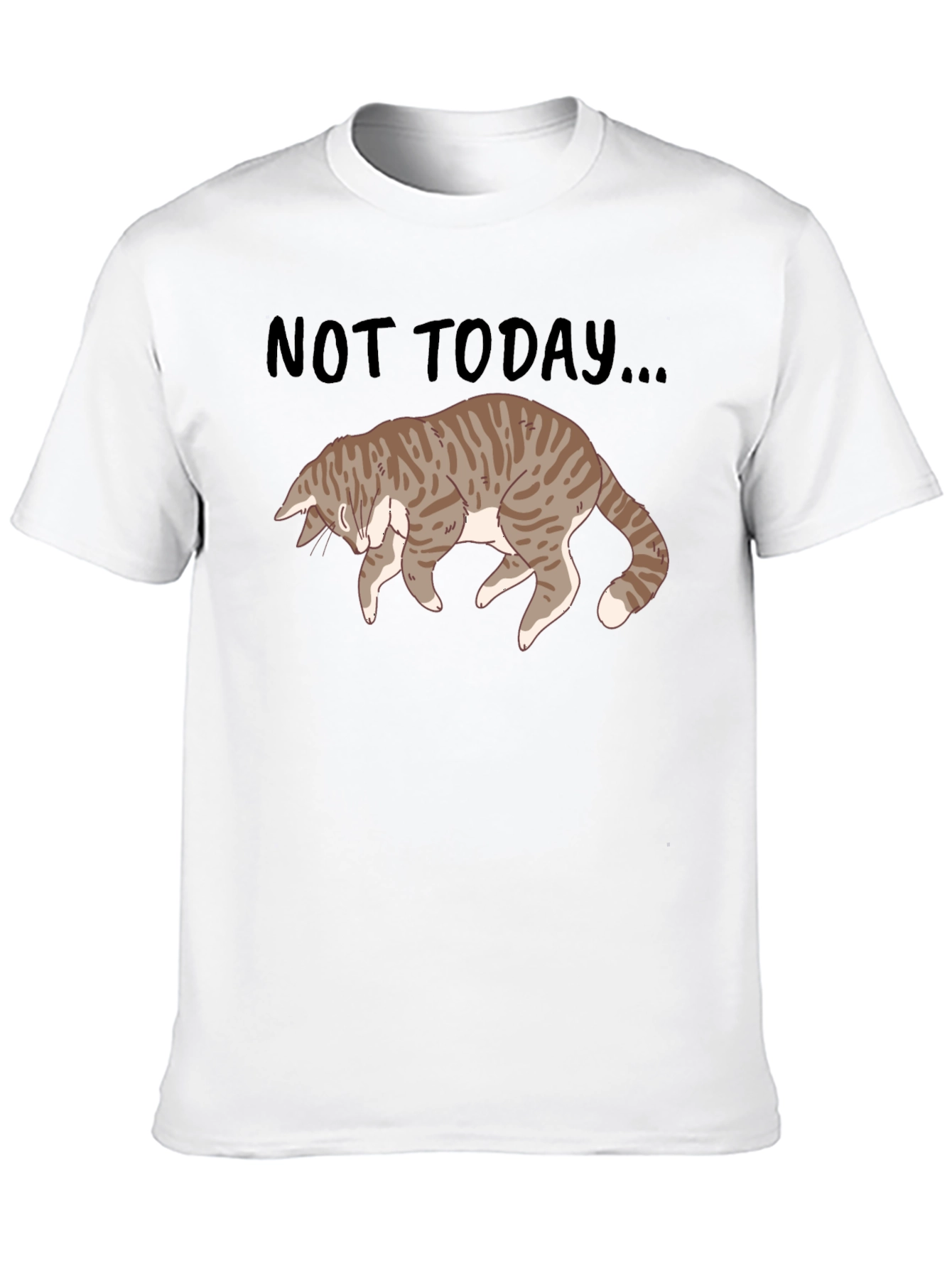 Not Today Cat Graphic T-Shirt