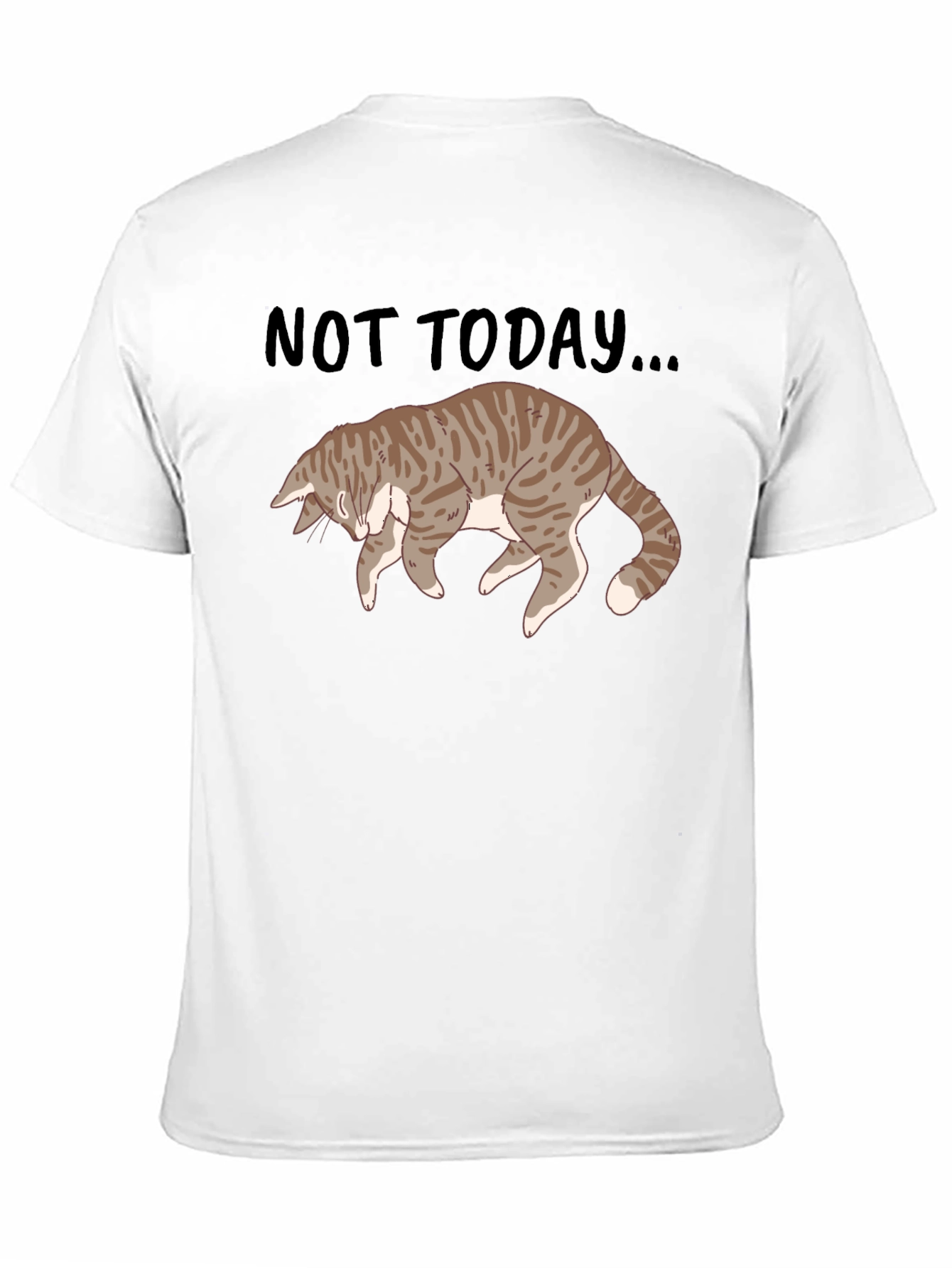 Not Today Cat Graphic T-Shirt