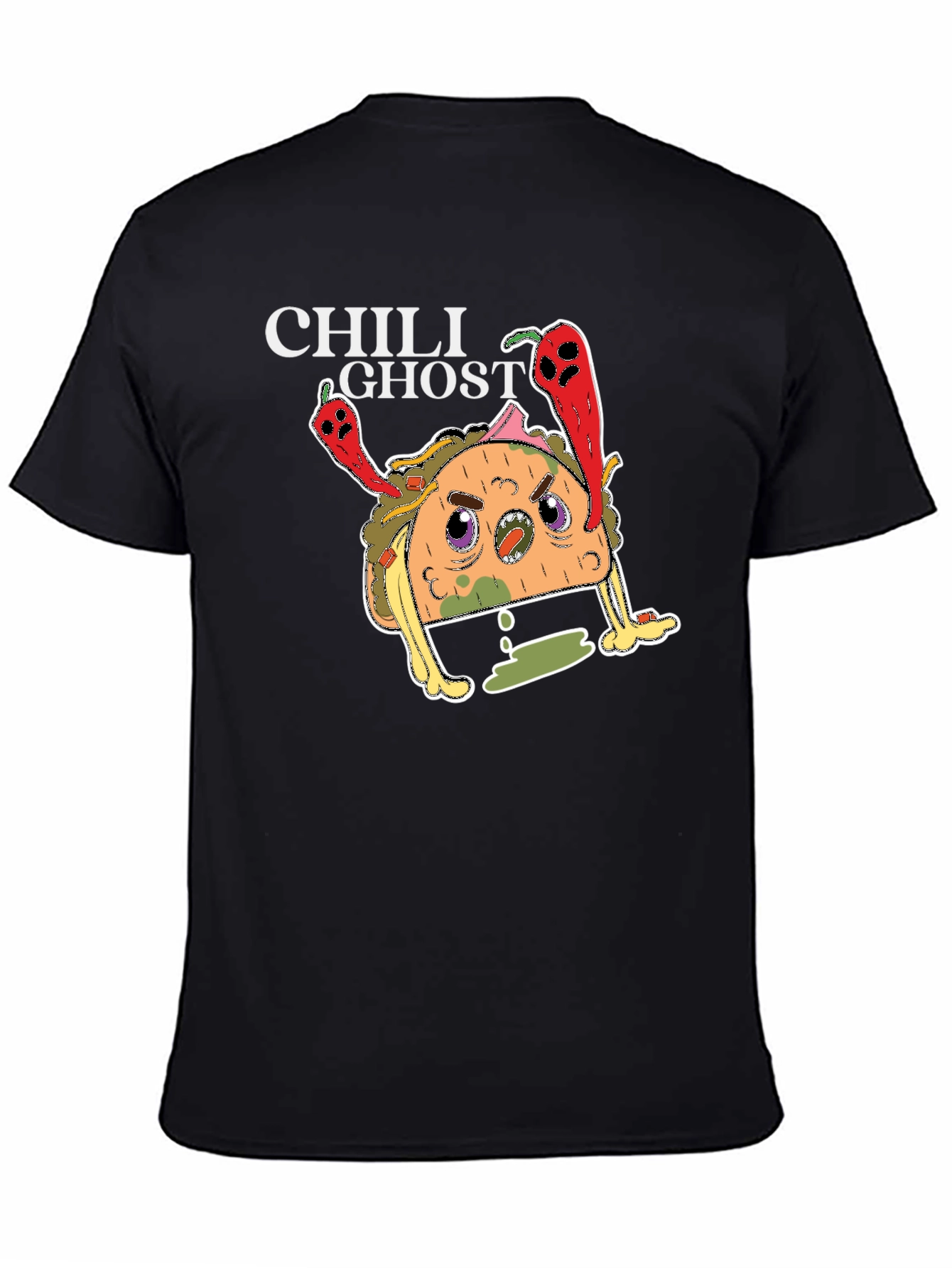 Chili Ghost Taco Graphic T-Shirt