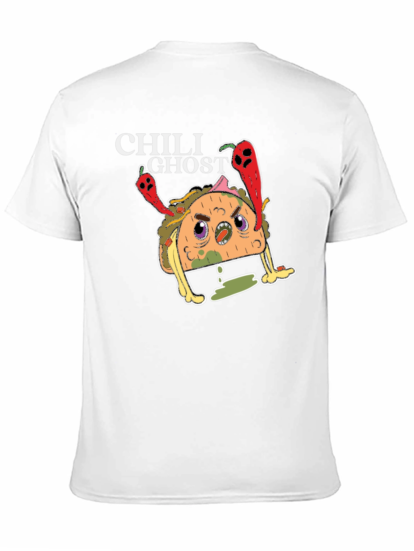 Chili Ghost Taco Graphic T-Shirt